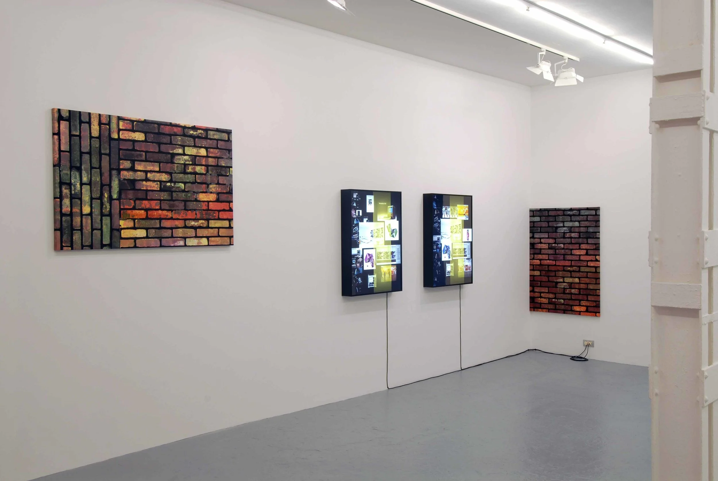 Kelley Walker, Catherine bastide gallery, Brussels, 2006, exhibition view