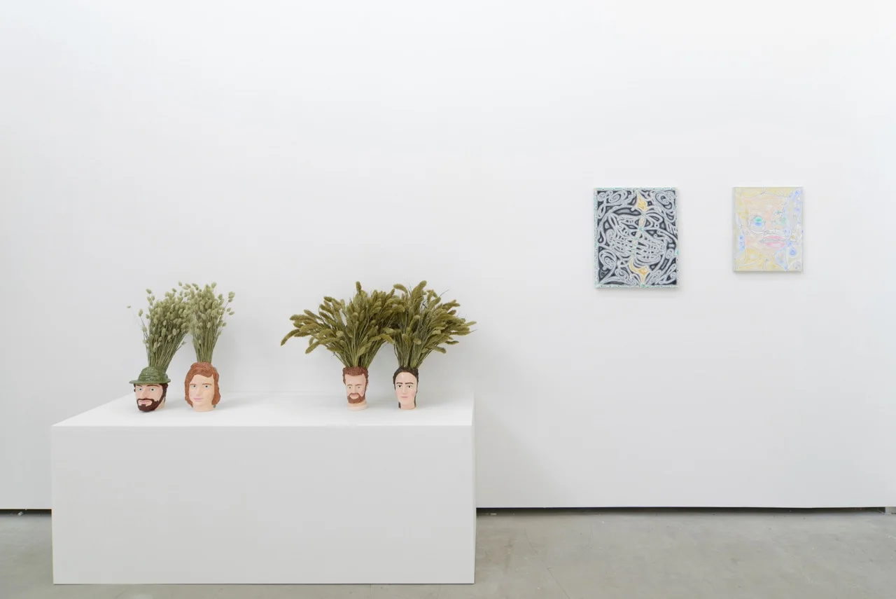 … / FOREVER YOUNG, Anna Mayer, David Caille, group show at Catherine Bastide gallery, Brussels, 2014, exhibition view