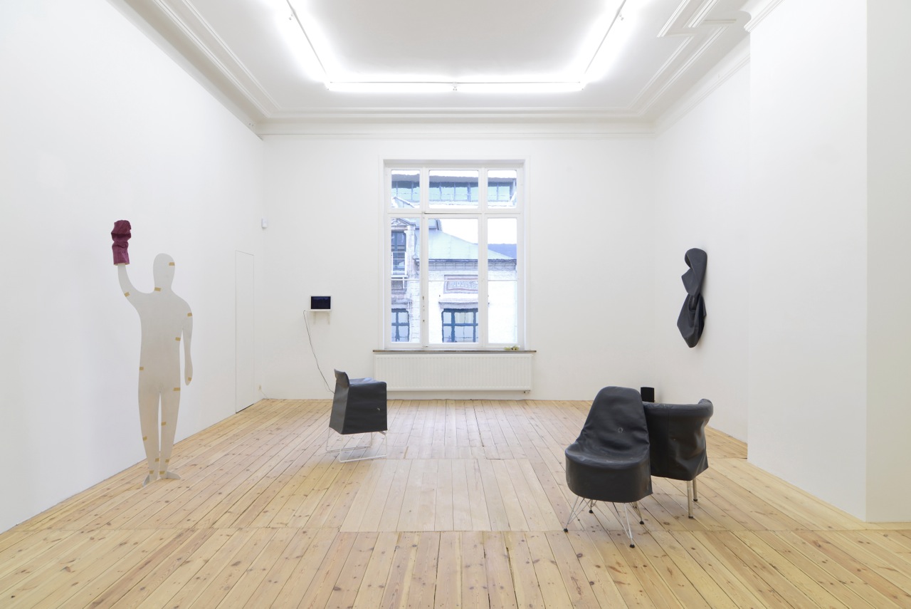 Nick Bastis, Making Friends , two-person show at Catherine Bastide gallery, Brussels, 2014, exhibition view