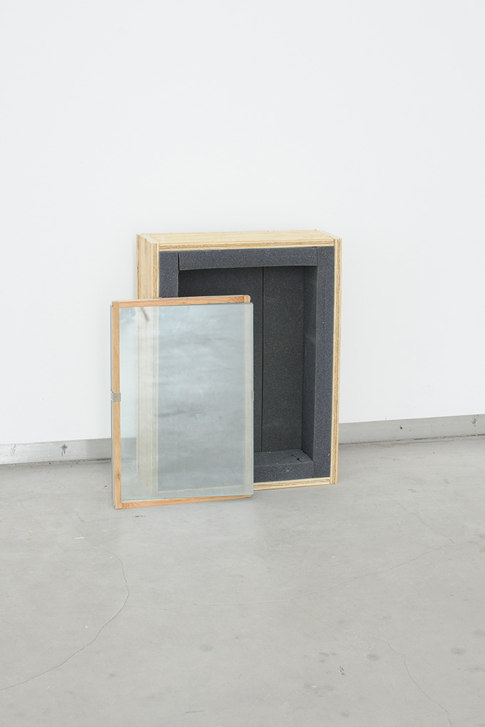 Manuel Burgener, Untitled , 2013, plywood, glass, foam, screws,nails, clips, dimensions variable, edition 3/4 + 1ap
