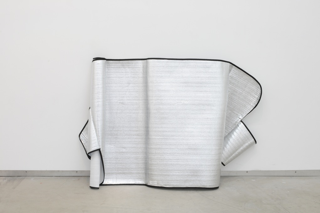 Freek Wambacq, Untitled (CB Sun Reflector) , 2012, sun visor, 85 x 120 x 30 cm