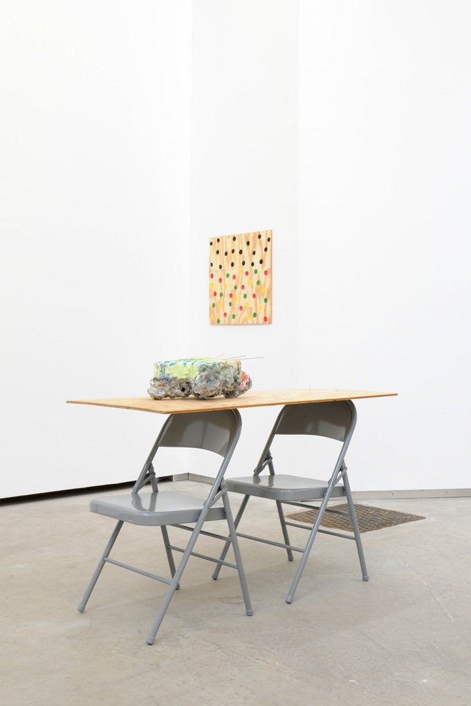 Part of This Complete Breakfast: objects for a wake, Catherine Bastide gallery, Brussels, 2012, exhibition view