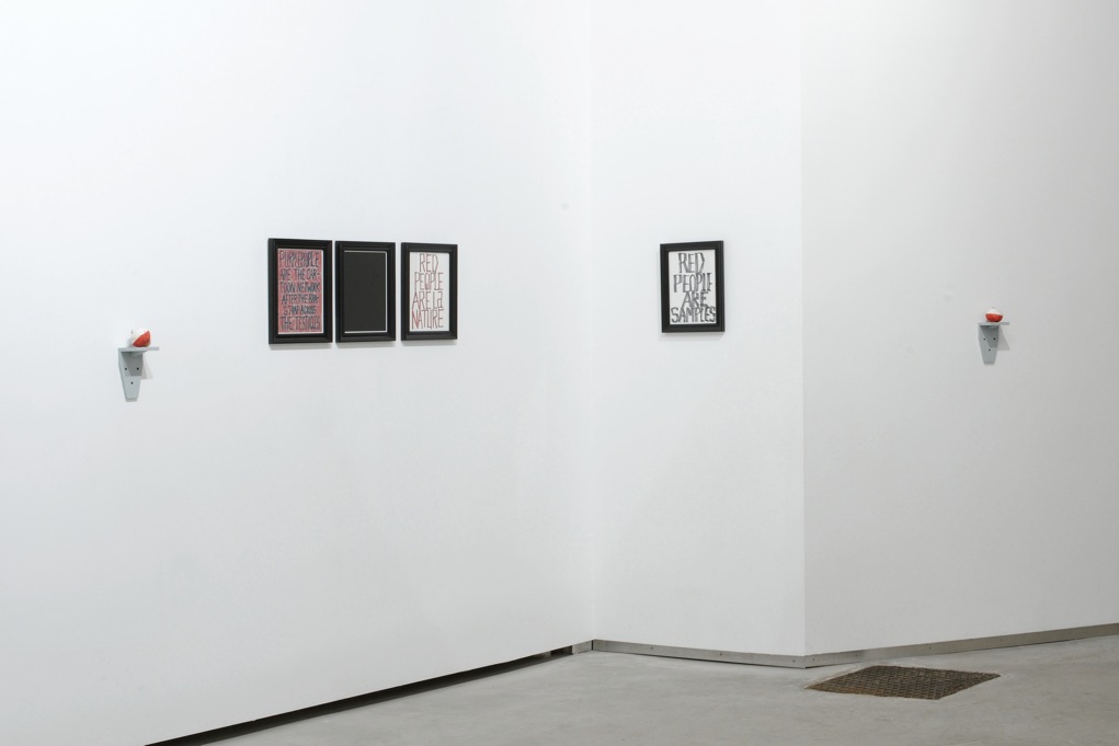 Three Projects, Catherine Bastide gallery, Brussels, 2012, exhibition view