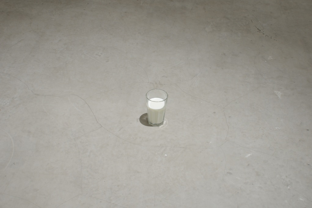 WELL , 2012, glass of milk
