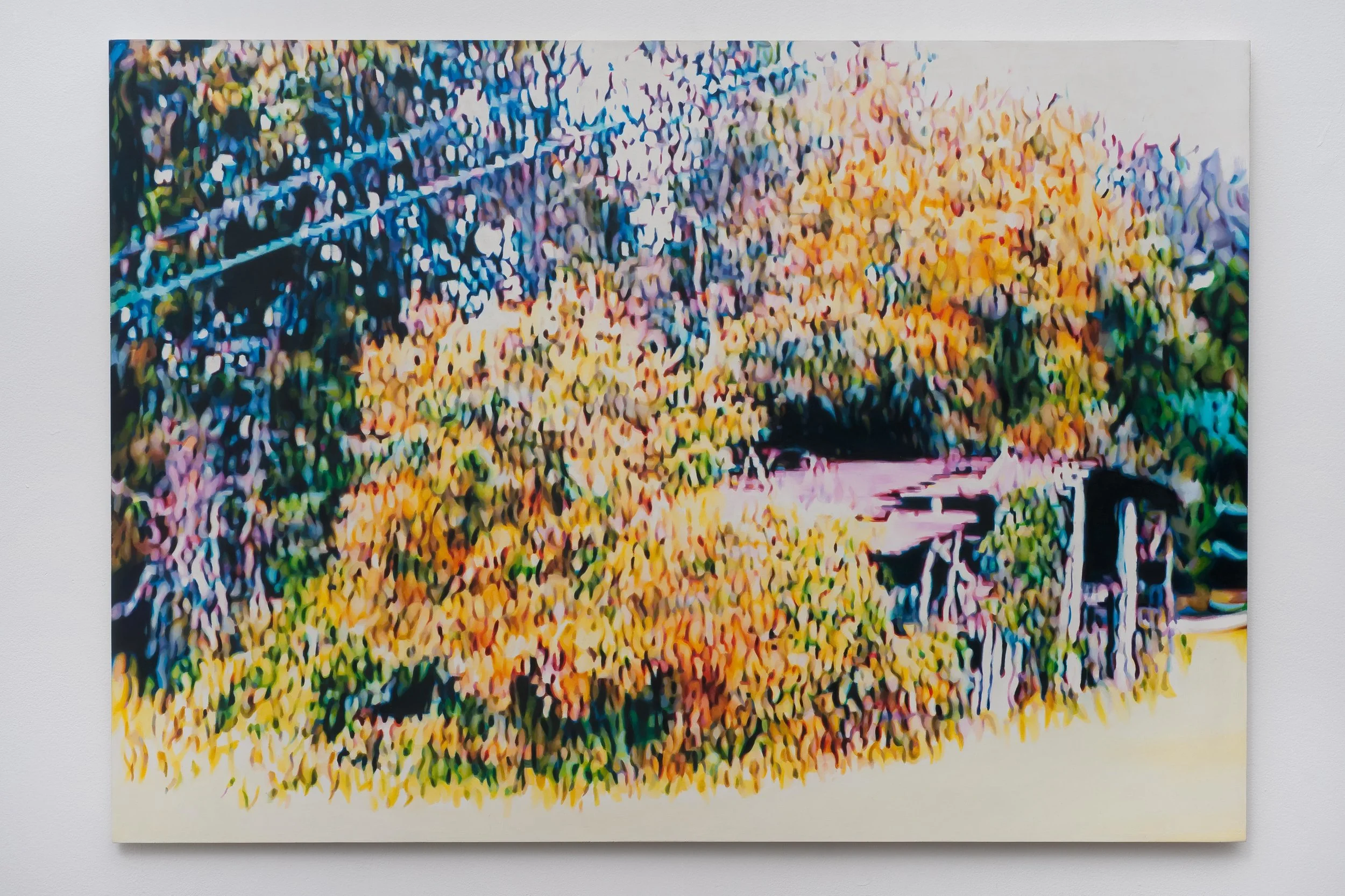 Devil Among the Tailors, 2011, oil on plexiglas, 73,6x 106,7 cm