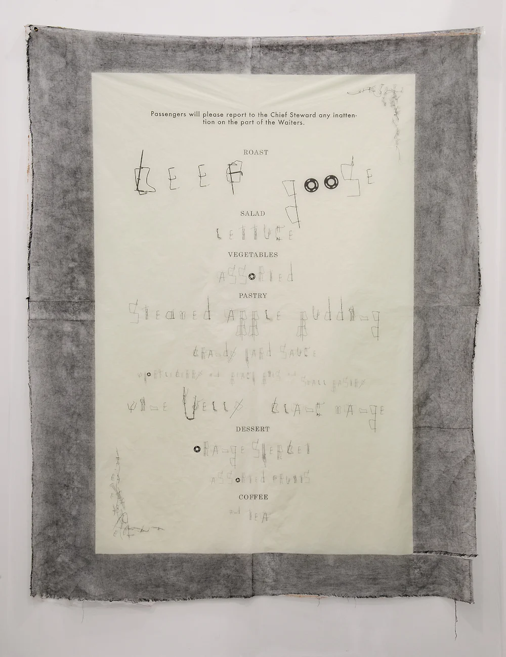 Catherine Sullivan / Valerie Snobeck, Limited Good 3 (detail) , 2013, mixed media, variable dimensions