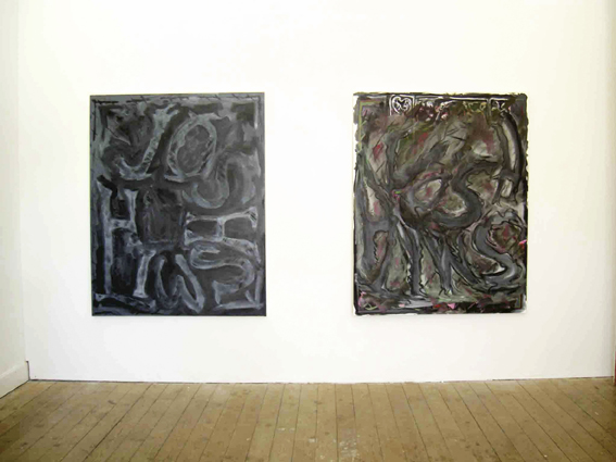 Josh Smith, Catherine Bastide gallery, Brussels, 2003, exhibition view