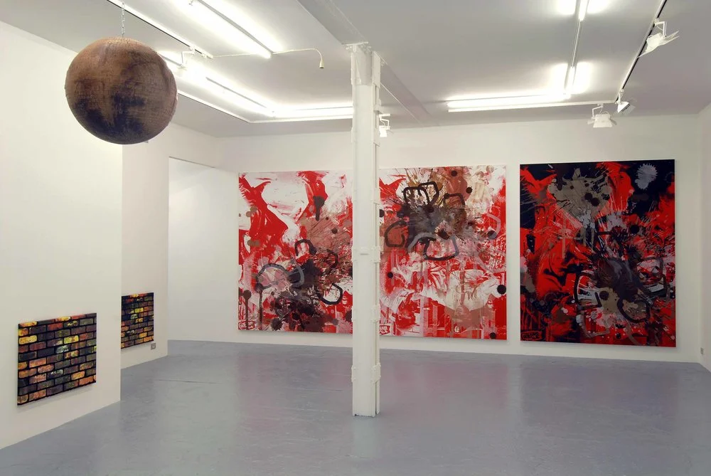 Kelley Walker, Catherine bastide gallery, Brussels, 2006, exhibition view