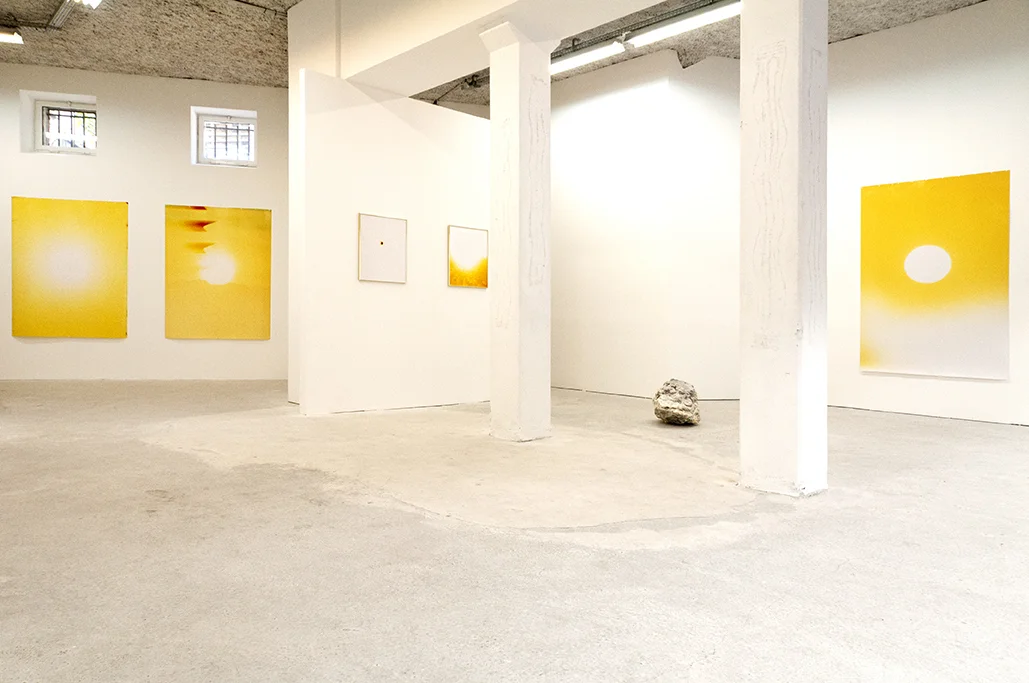 Sébastien Reuzé, Rising Sunset , exhibition view, Catherine Bastide projects, Marseille, 2017