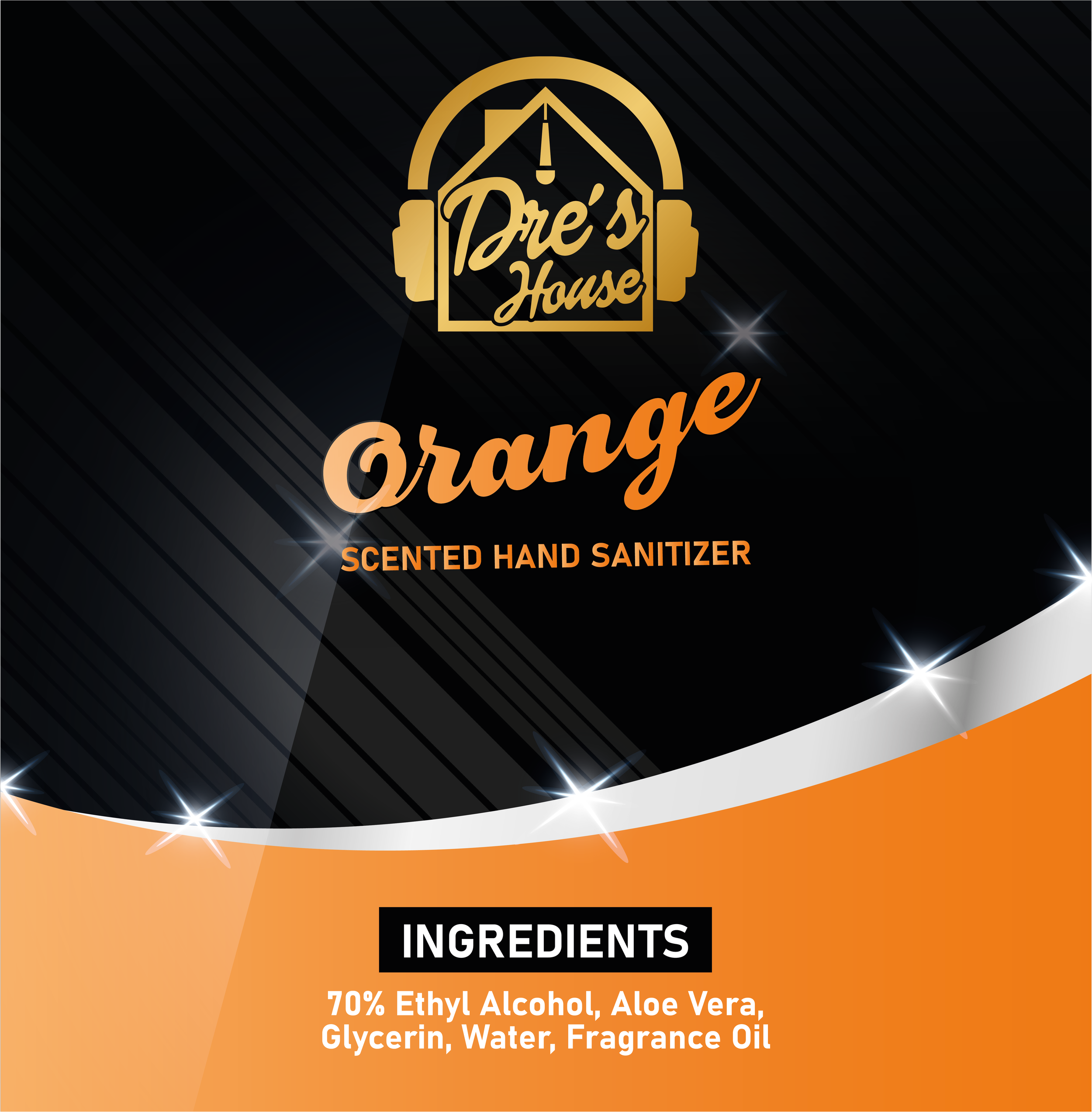 Orange - Dre's House Scented Hand Sanitizer