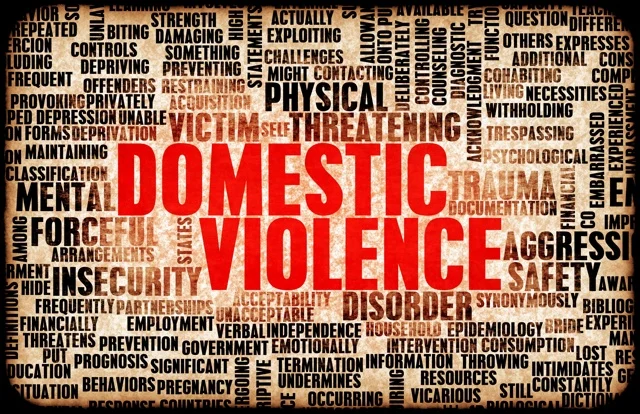 Domestic Violence Word Art Image (Unspoken Voices)