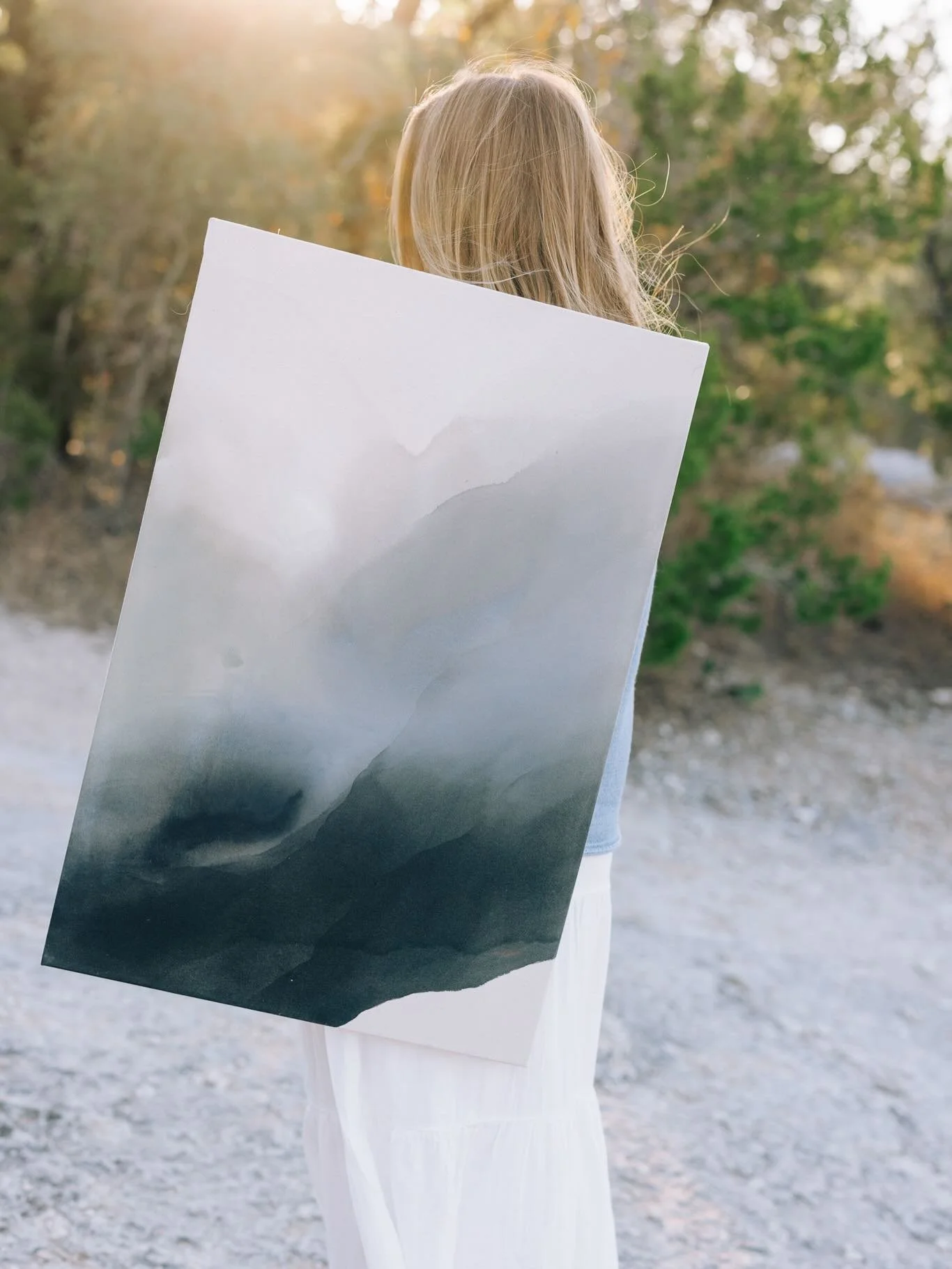 A quiet weight, carried gently.

I love photographing my pieces outdoors in natural light. Seeing them held and moving with the air reconnects me to the feeling and inspiration behind the work.

&ldquo;river mornings with you&rdquo;
30x20&rdquo;
SOLD