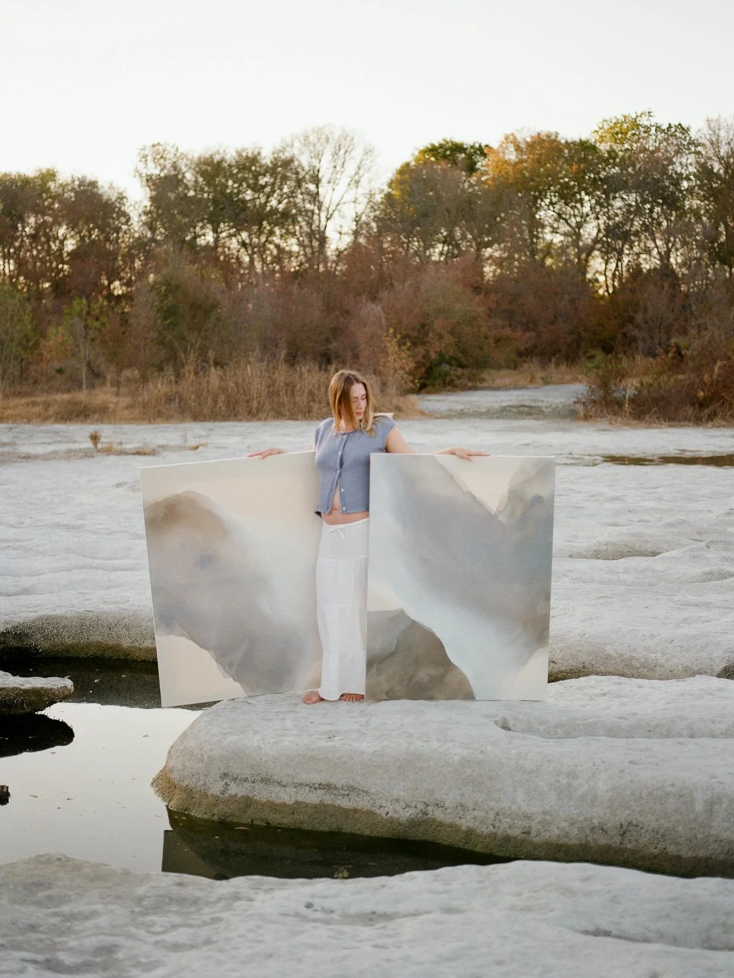A diptych, a perfect calming pairing.

&ldquo;lost in the light&rdquo; (left) and &ldquo;with every breath&rdquo; (right)
48&rdquo;x36&rdquo; each

Available. If interested, feel free to DM or email. More details are on my website (link in bio).

📸 