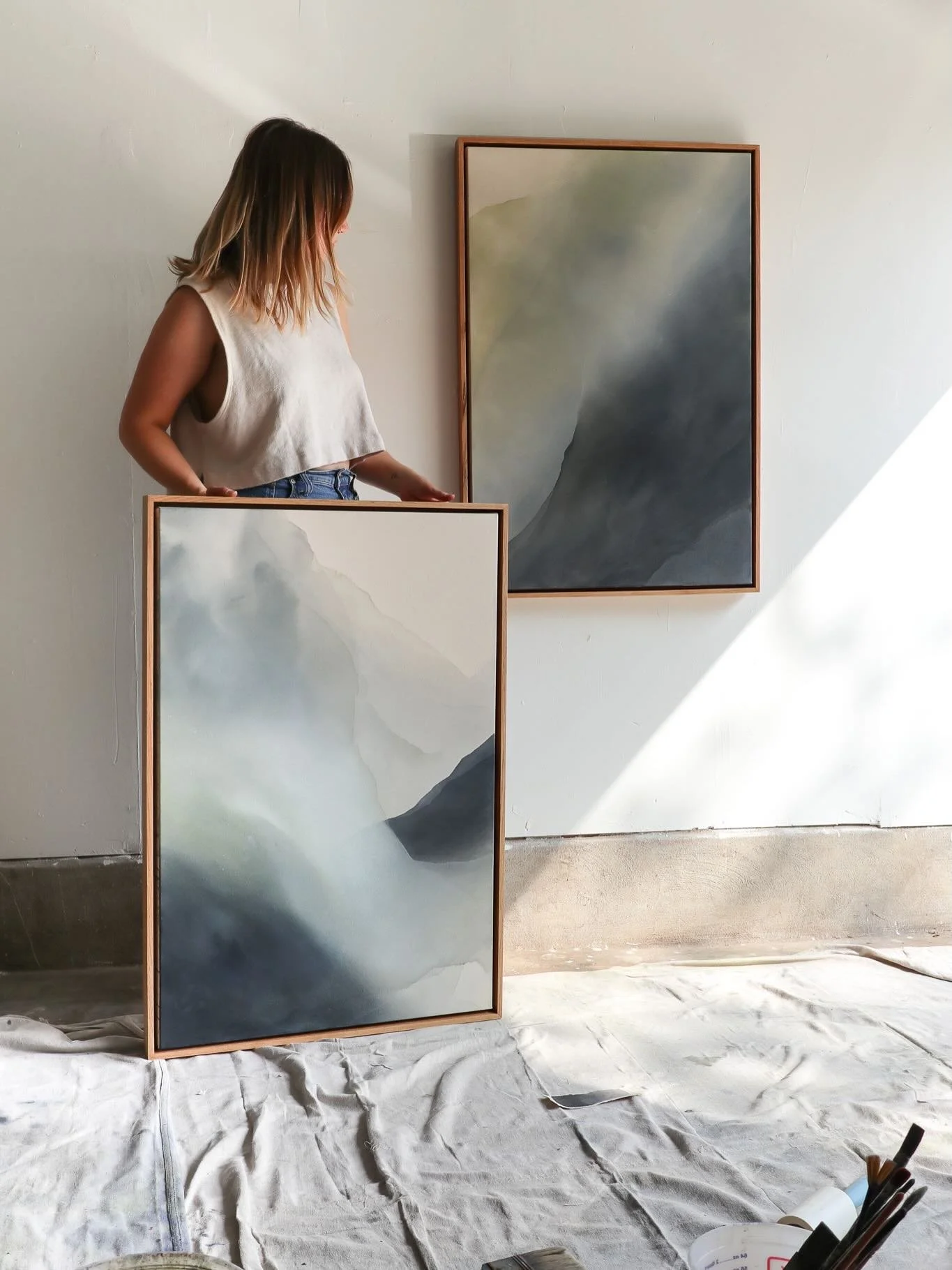 From the archive.

These pieces were created for our home and still live with us today. Seeing them each day feels grounding, a reminder of a season and a place in time. They hold a lot of meaning for me.

Not for sale✨

#abstractartist #artcollector