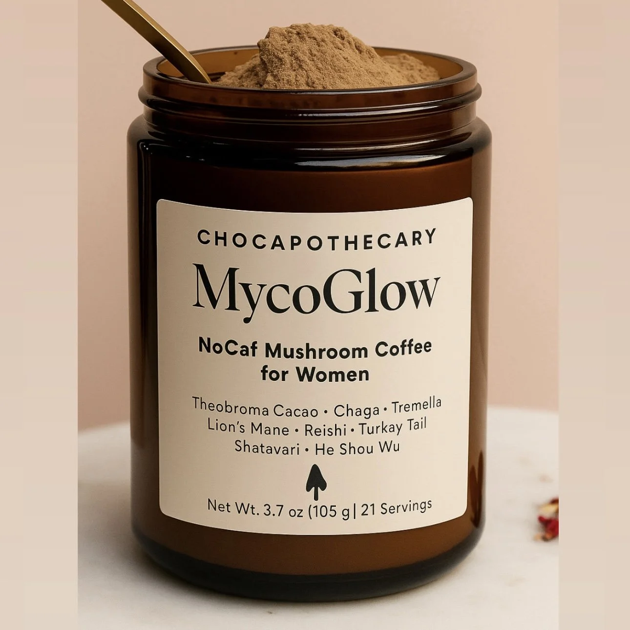 MycoGlow™, NoCaf Mushroom Coffee for Women (21 servings)