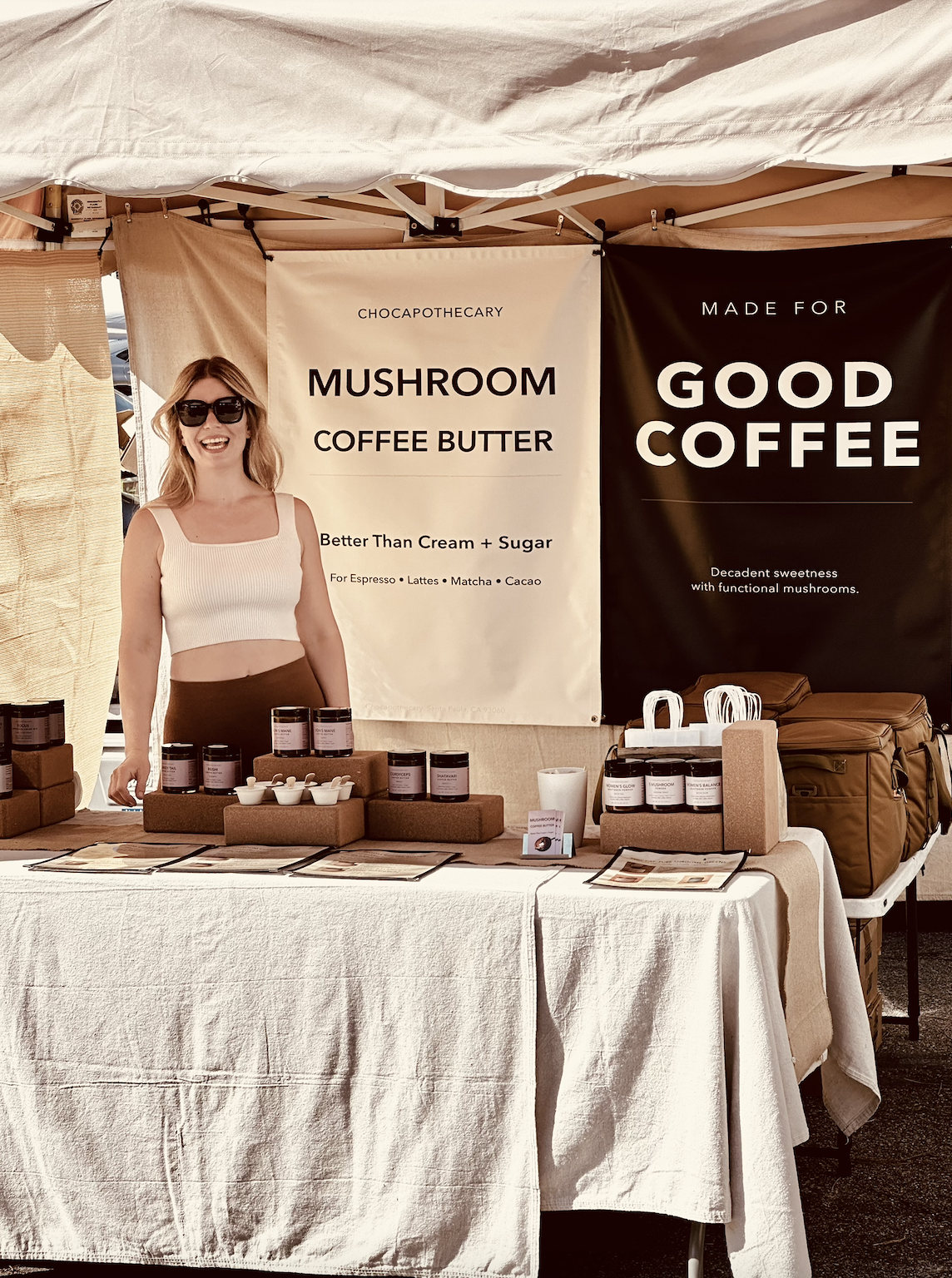 Andrea Owner of Chocapothecary at the Farmers Market