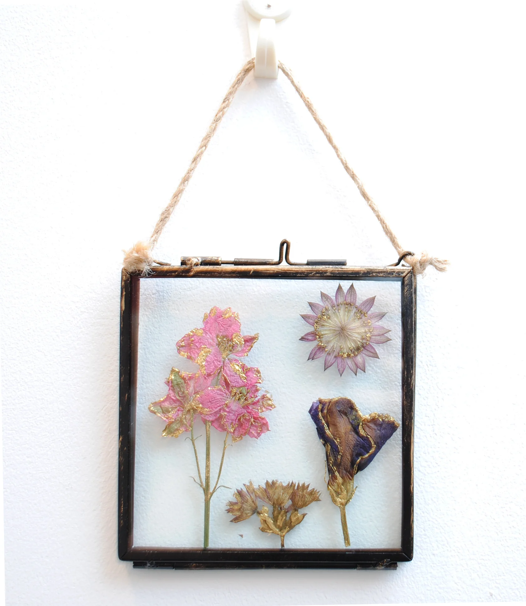 Gilded Pressed Flower Frame