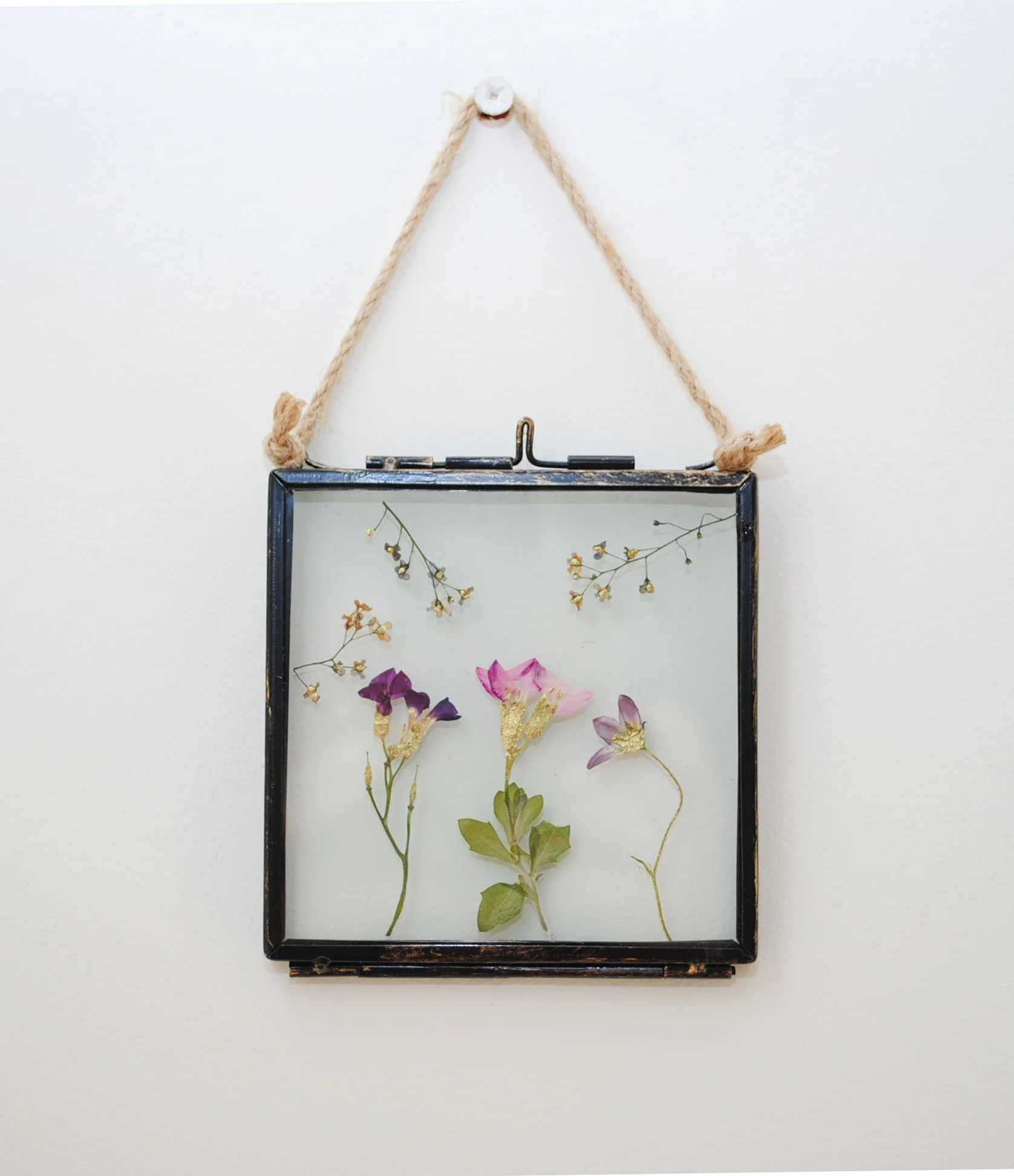 Gilded Pressed Flower Frame VIII