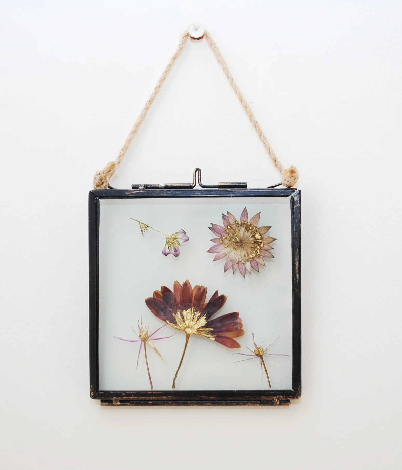 Gilded Pressed Flower Frame IX