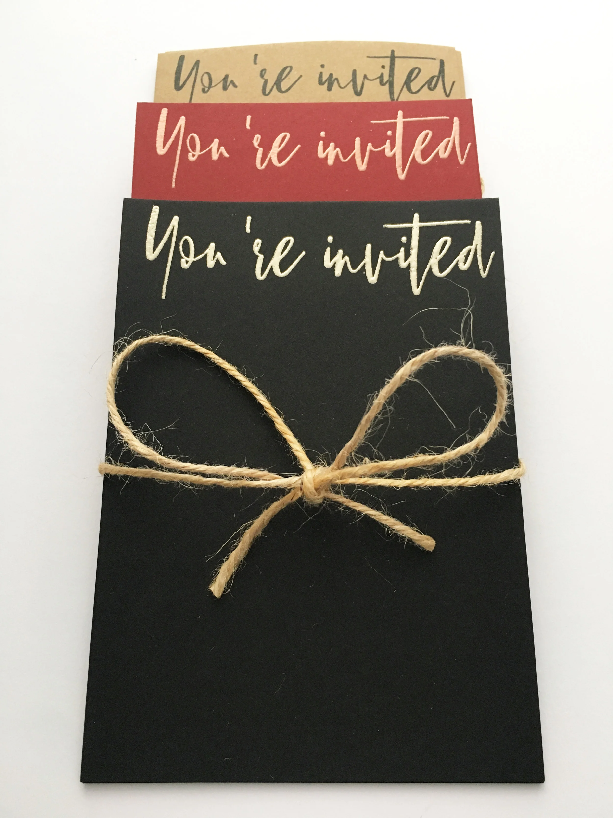 'You're Invited' invites (pack of 5)
