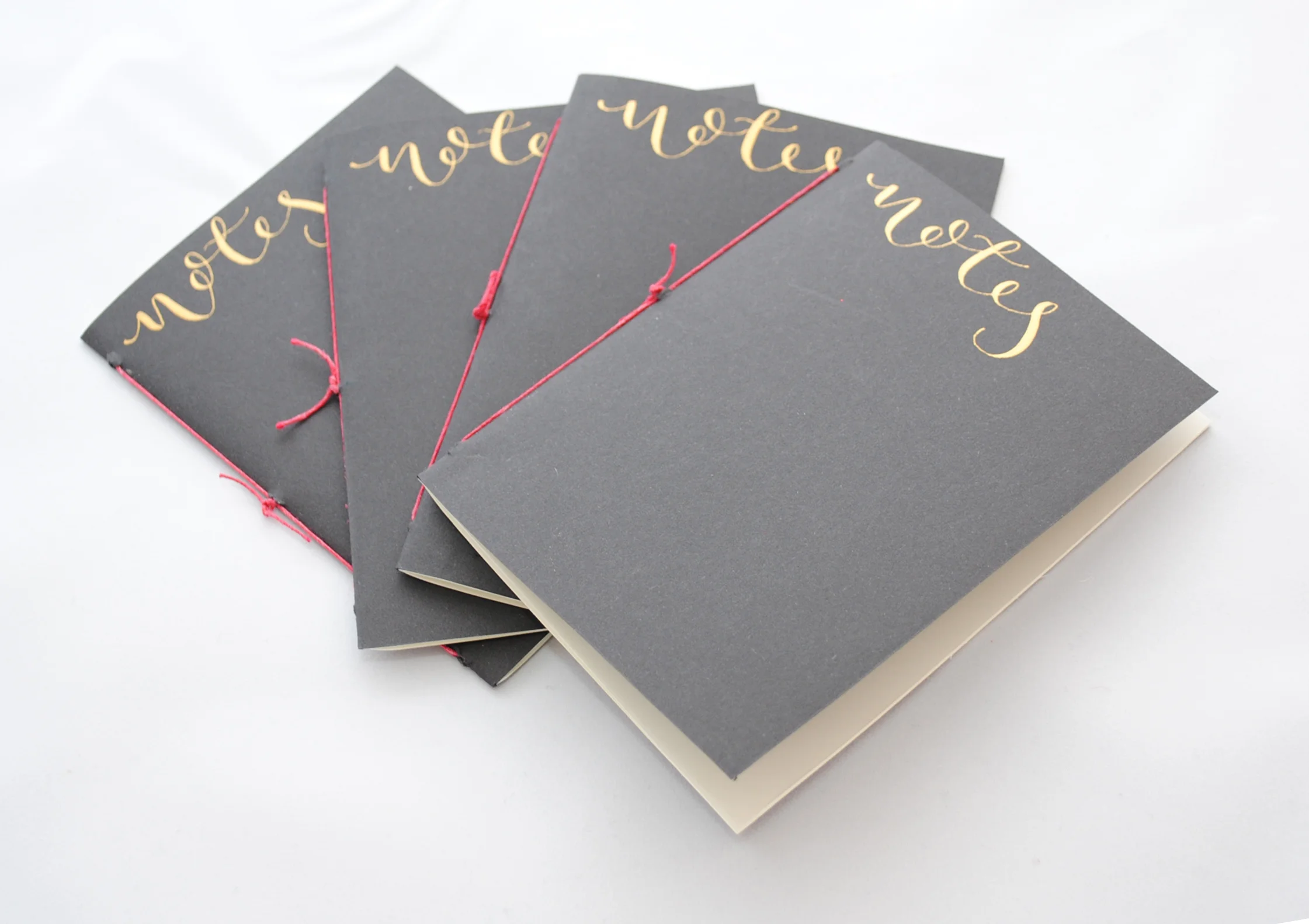 'Notes' black pamphlet - hand-bound