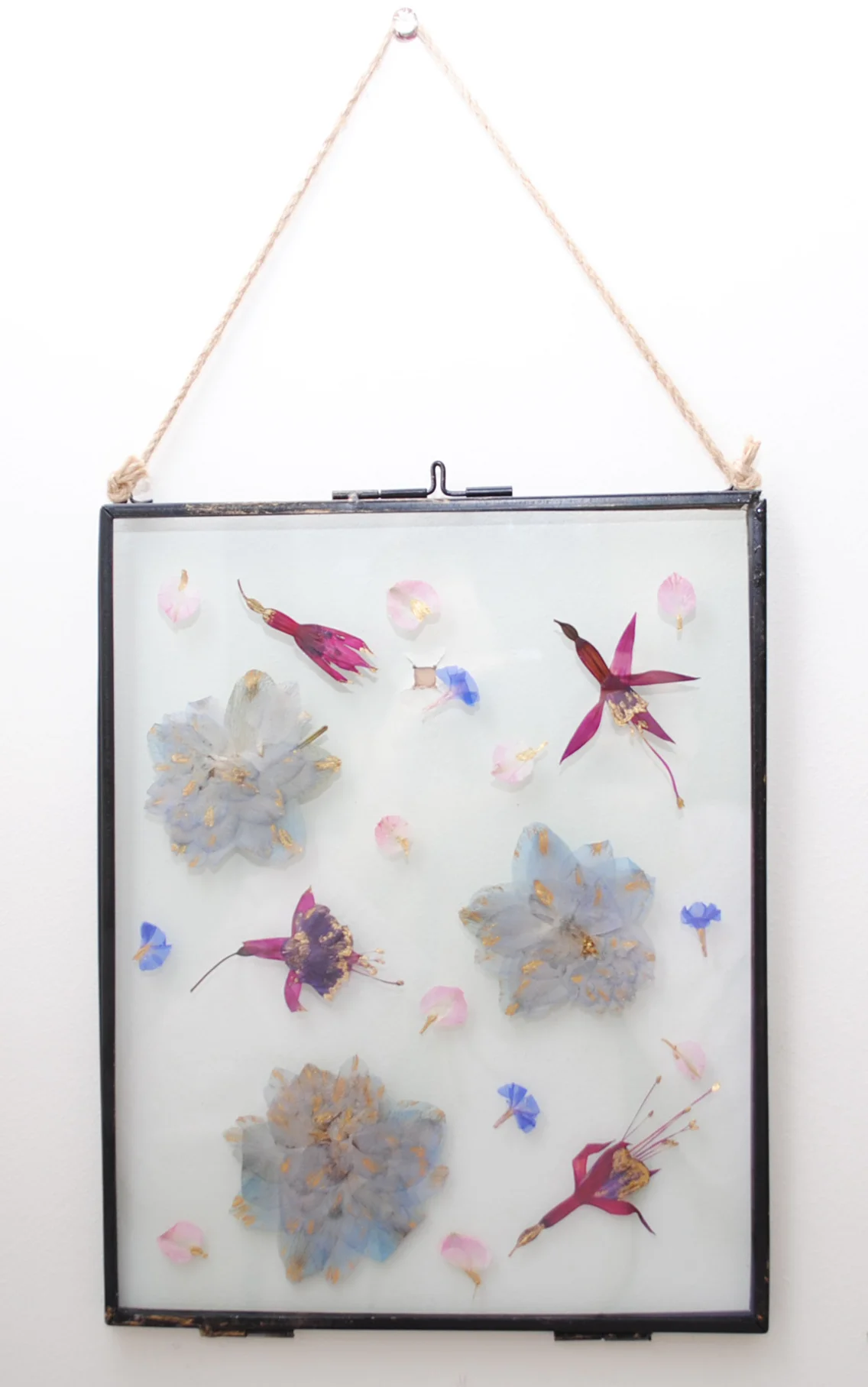 Gilded Pressed Flower Frame XVII