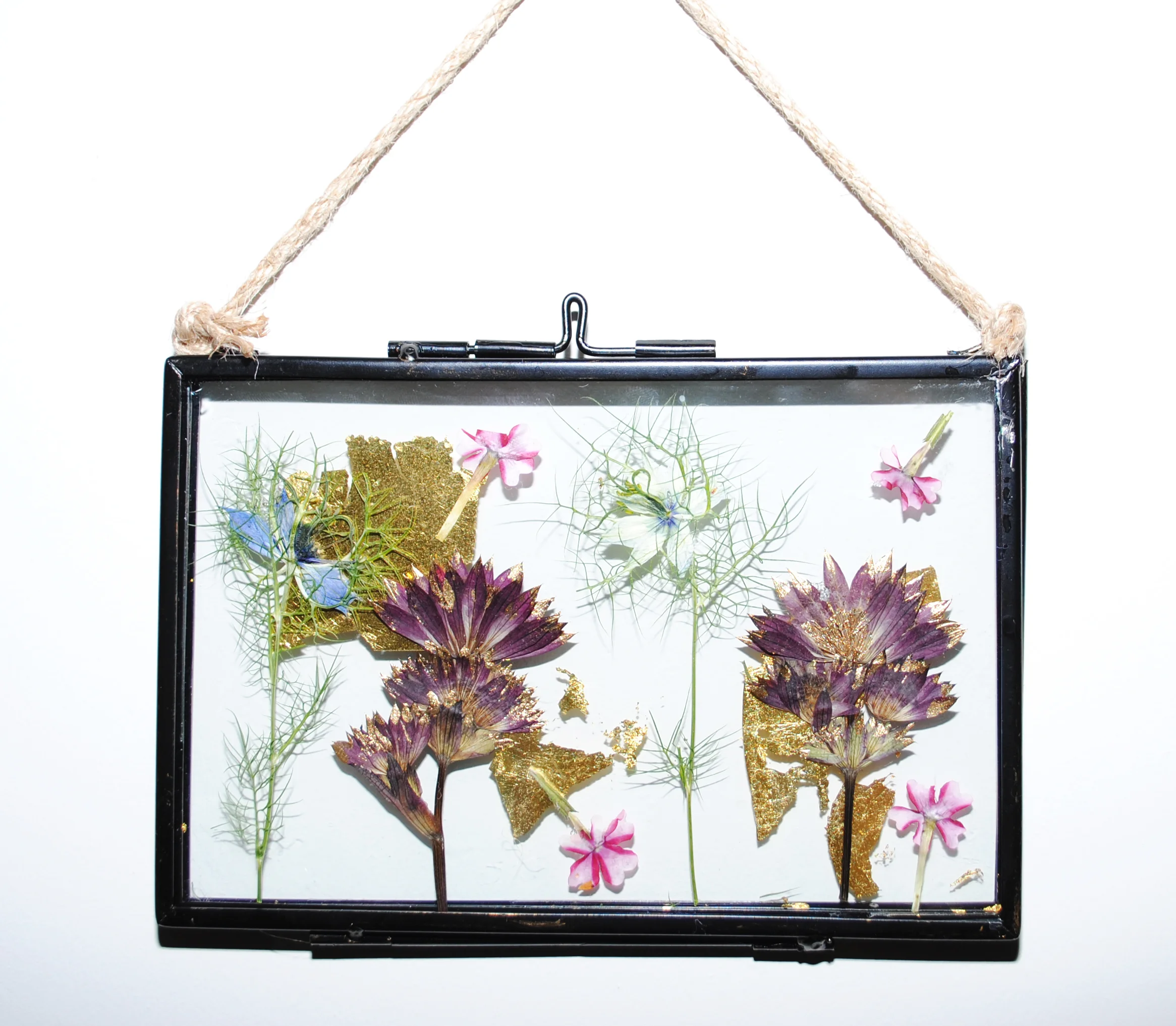 Gilded Pressed Flower Frame XXV
