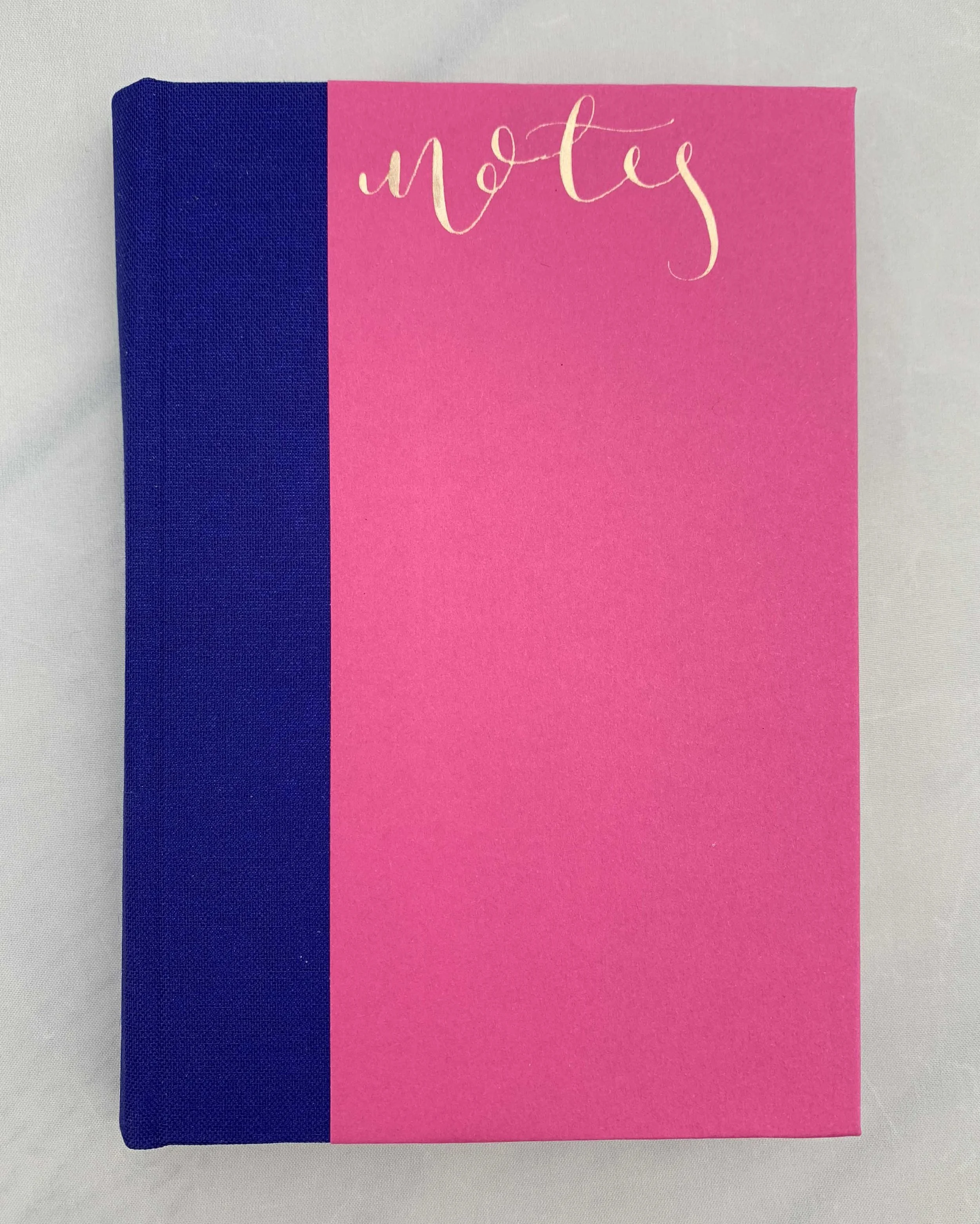 Hand-bound A5 Thick Notebook - Pink