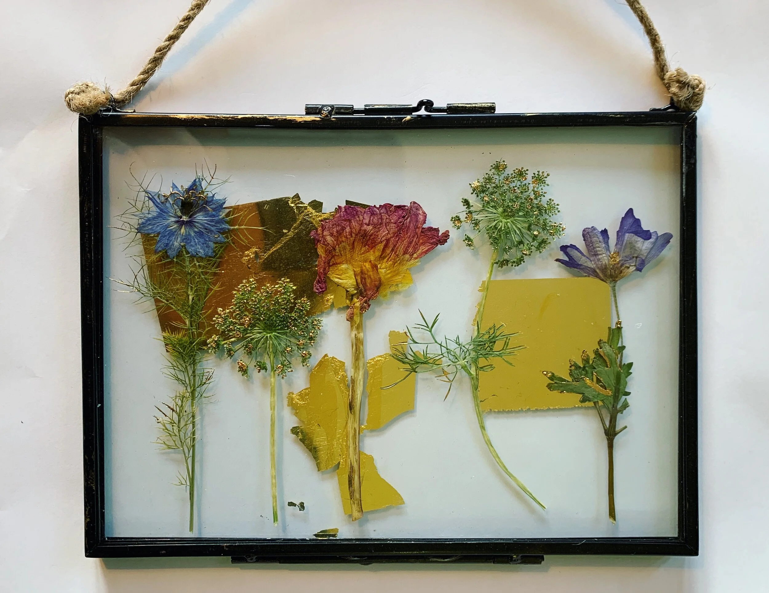 Gilded Pressed Flower Frame XXXI