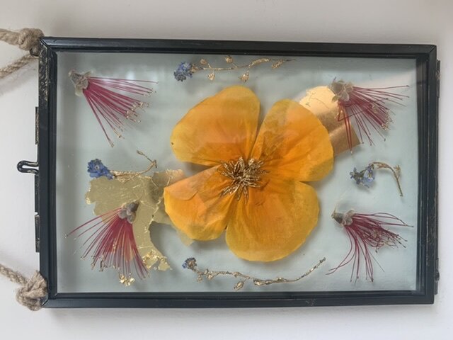 Gilded Pressed Flower Frame LXXI