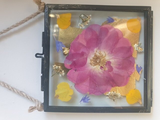 Gilded Pressed Flower Frame LXXIII
