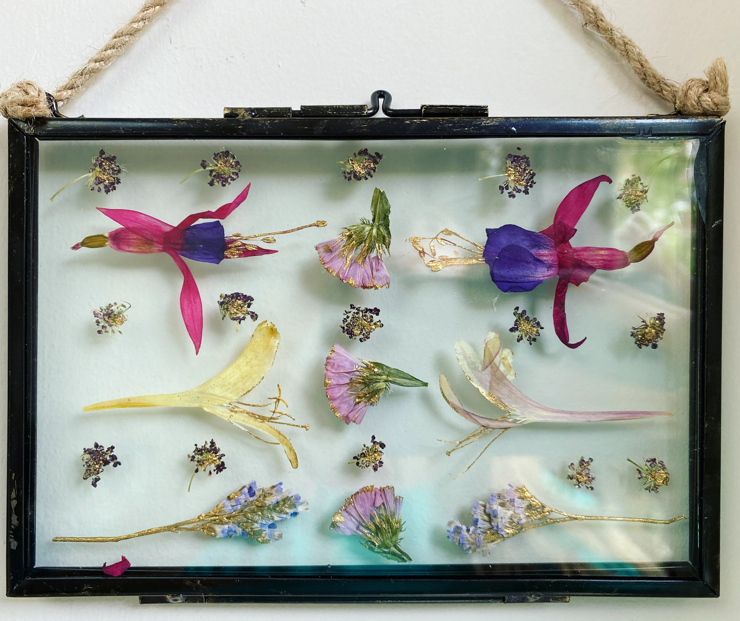 Gilded Pressed Flower Frame LXXIV