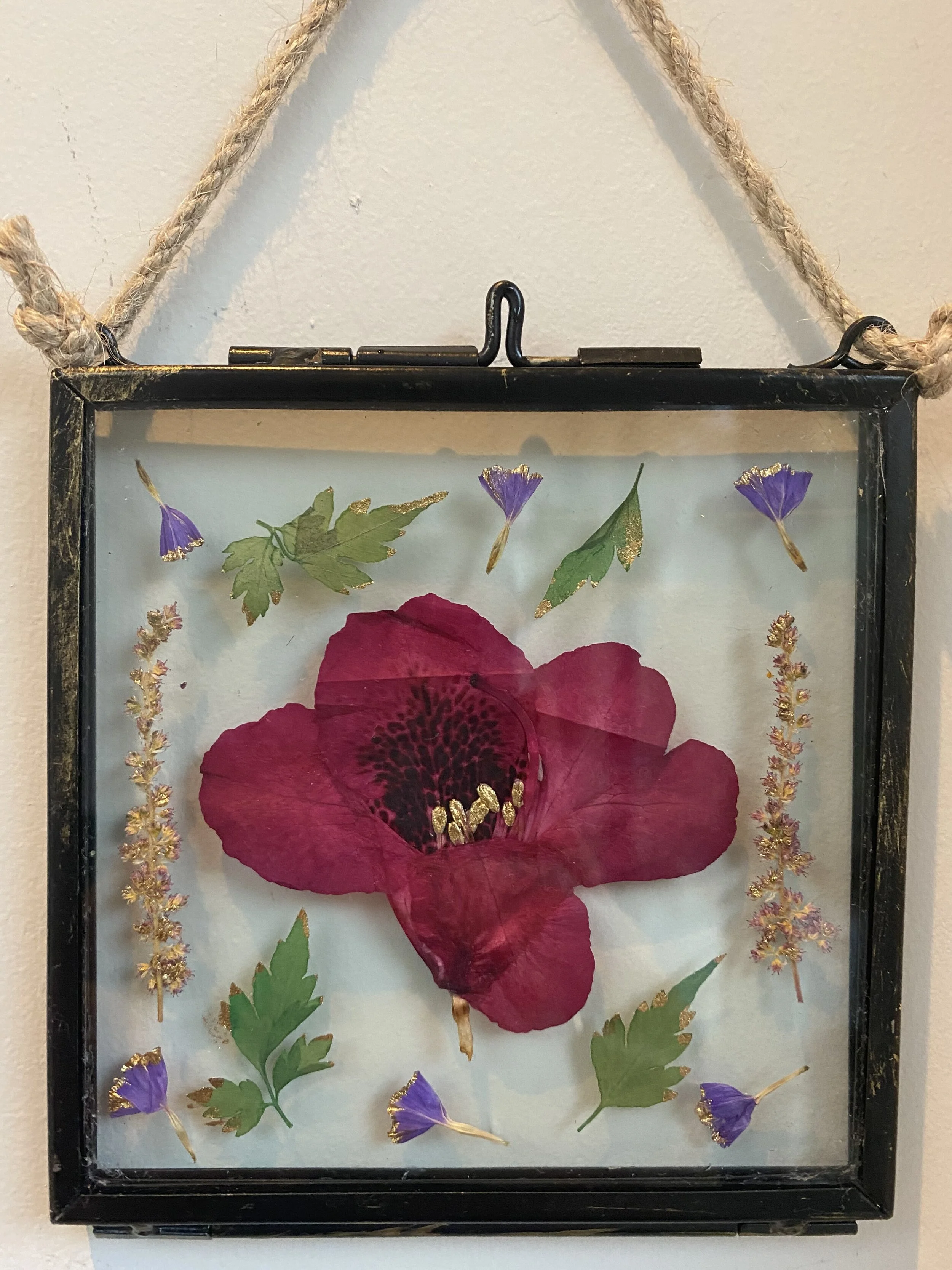Gilded Pressed Flower Frame LXXXIX