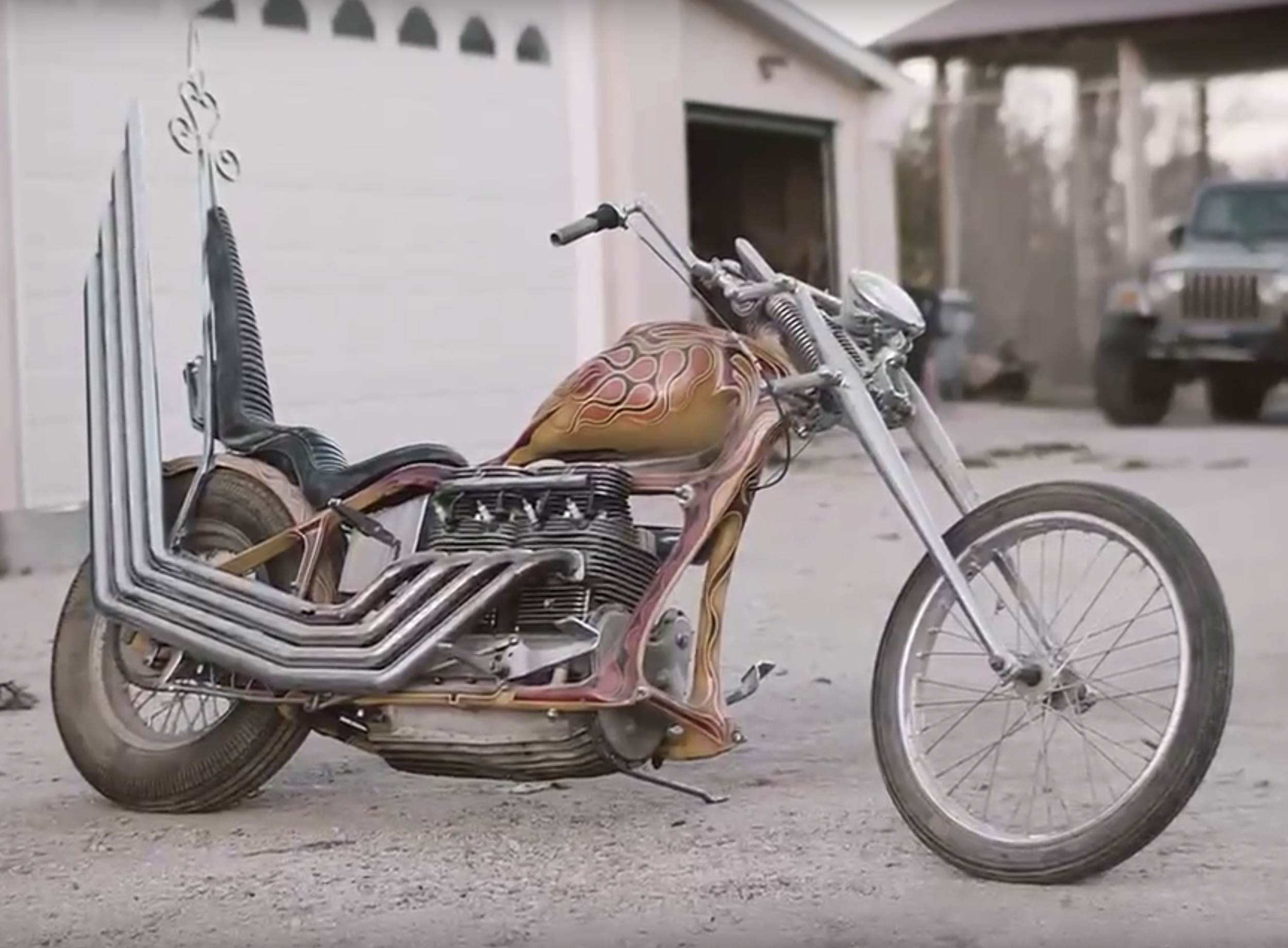 The Electric Chair - 1938 Indian Inline 4 Chopper