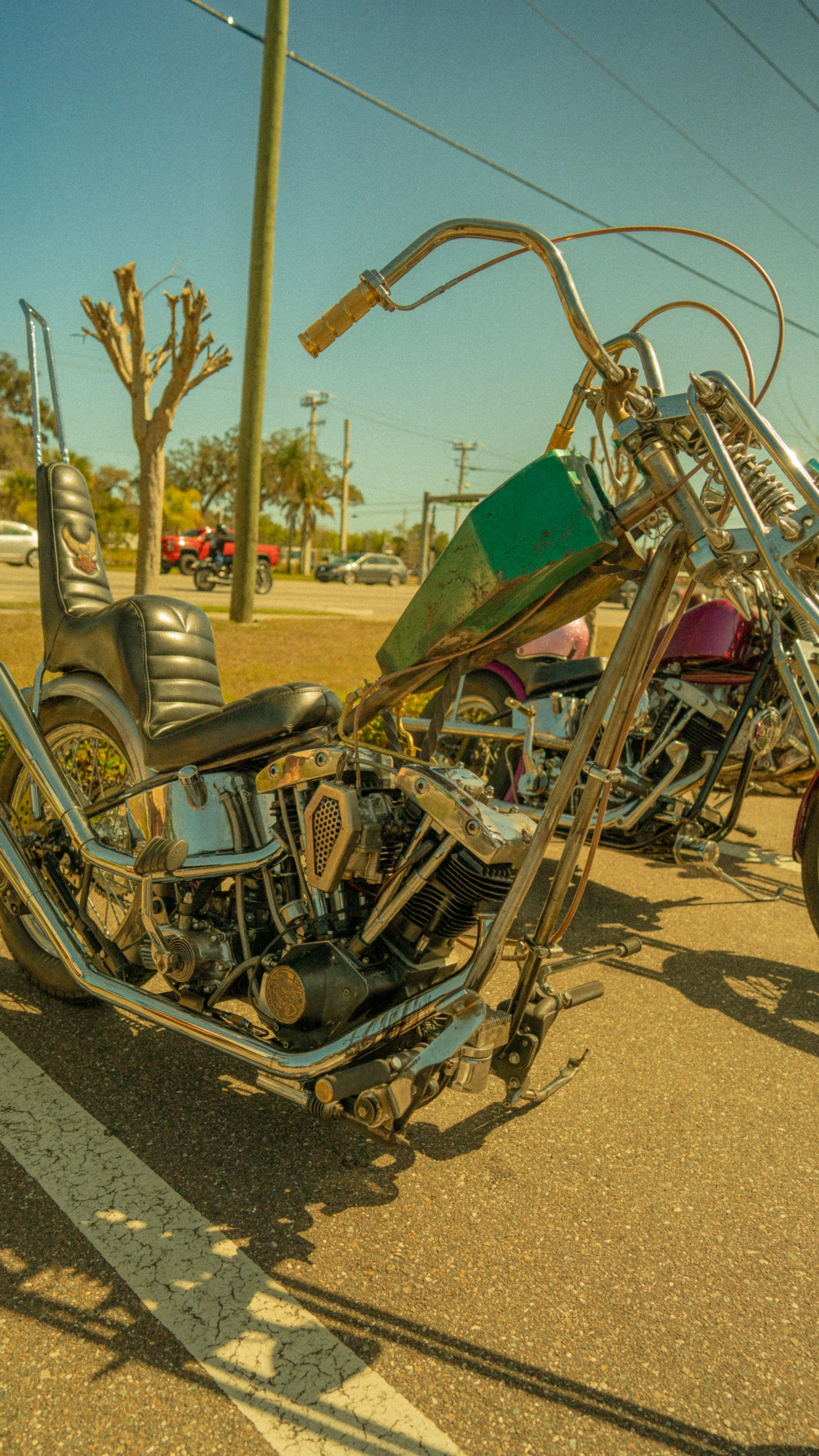 giuseppes steel pizza daytona bike week chopper show vintage motorcycle harley davidson knucklehead flathead shovelhead panhead chopper cry now throw pillow traditional tattoo skeleton goods-37.jpg