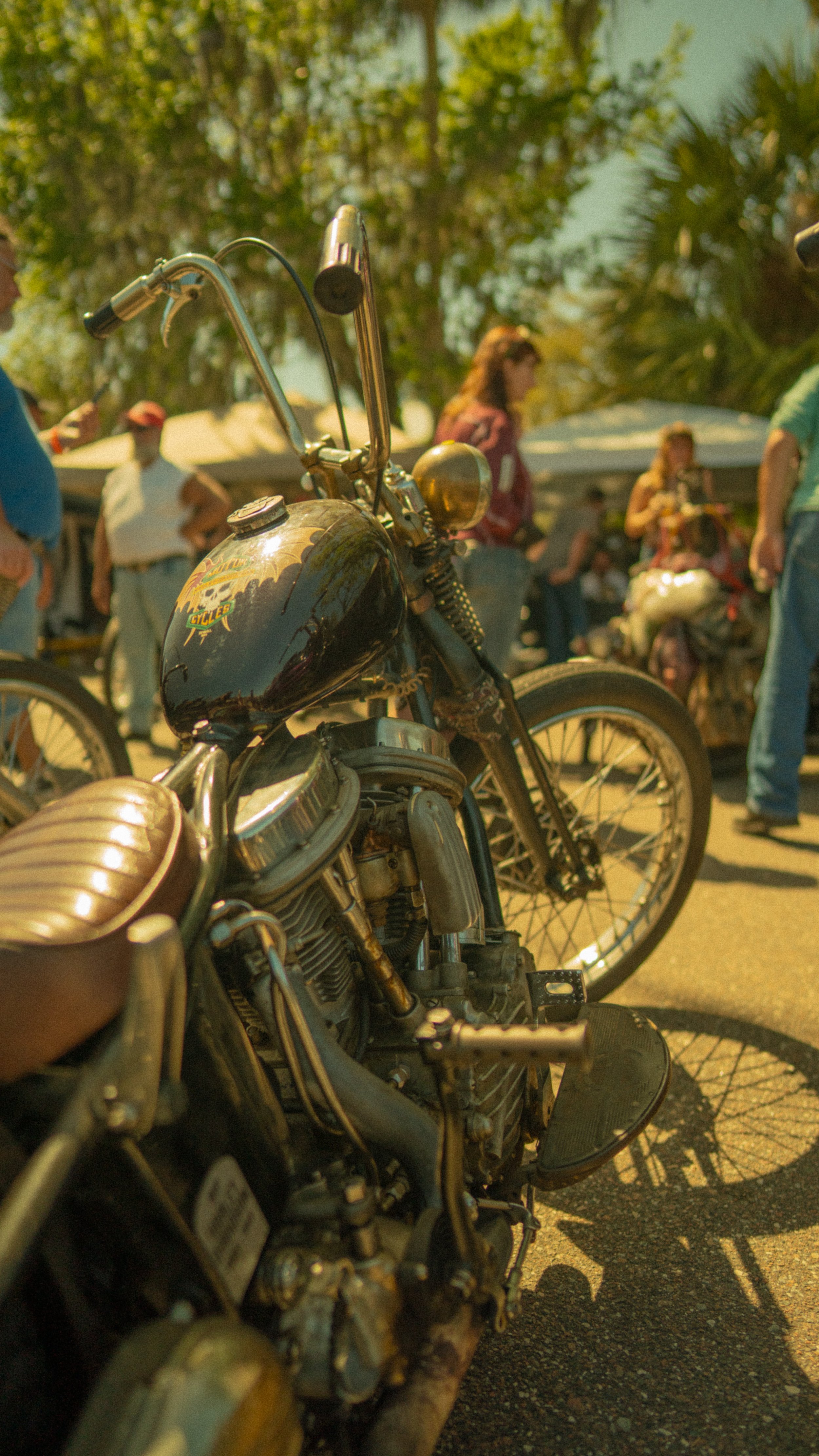 giuseppes steel pizza daytona bike week chopper show vintage motorcycle harley davidson knucklehead flathead shovelhead panhead chopper cry now throw pillow traditional tattoo skeleton goods-66.jpg