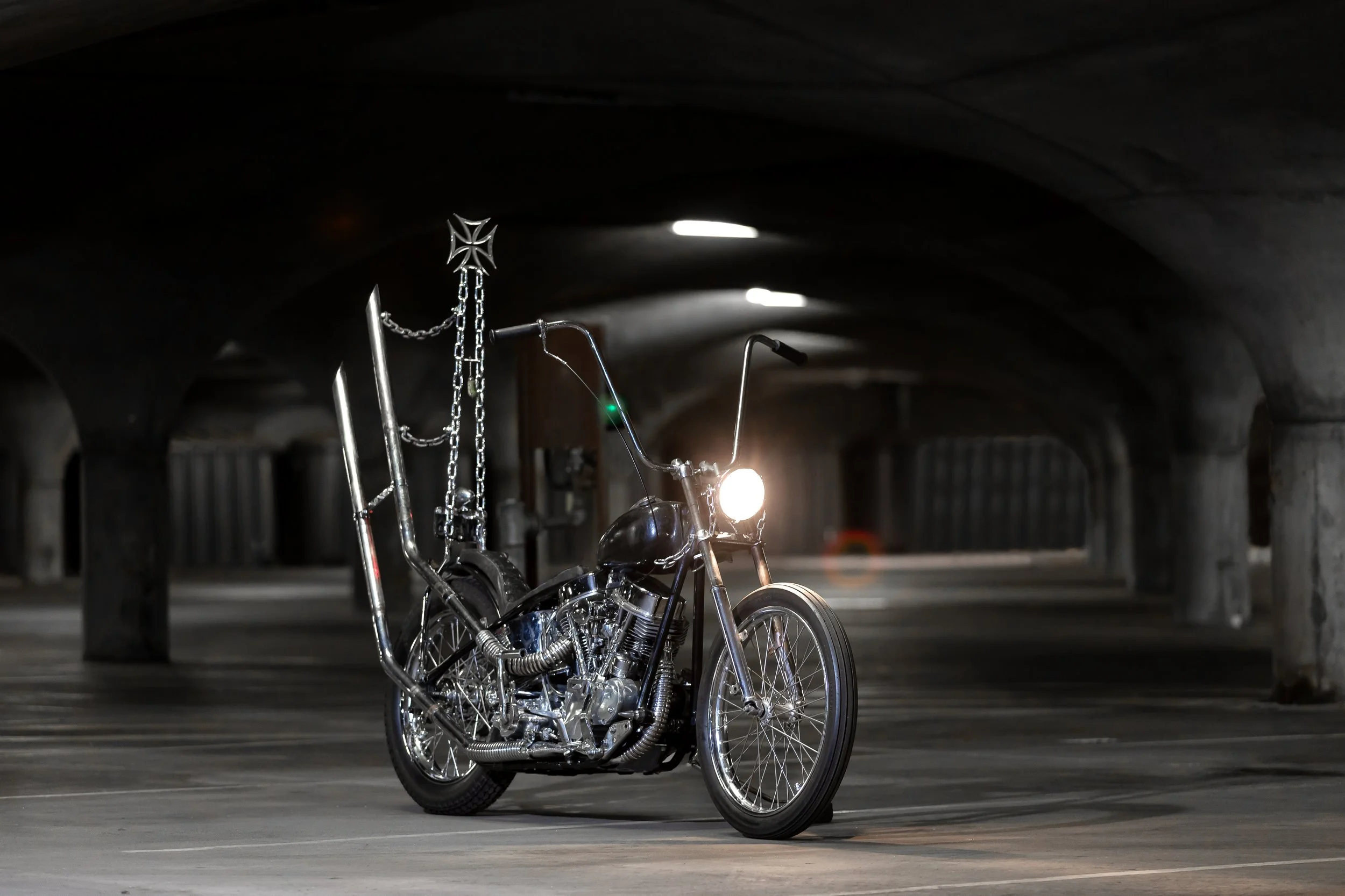 Ghost train custom panhead chopper dice magazine