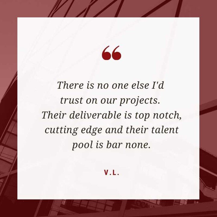 &quot;Vanessa and her team are at the top of their field. There is no one else I&rsquo;d trust on our projects. Their deliverable is top notch, cutting edge and their talent pool is bar none. Not only do our clients benefit from their creative, outst