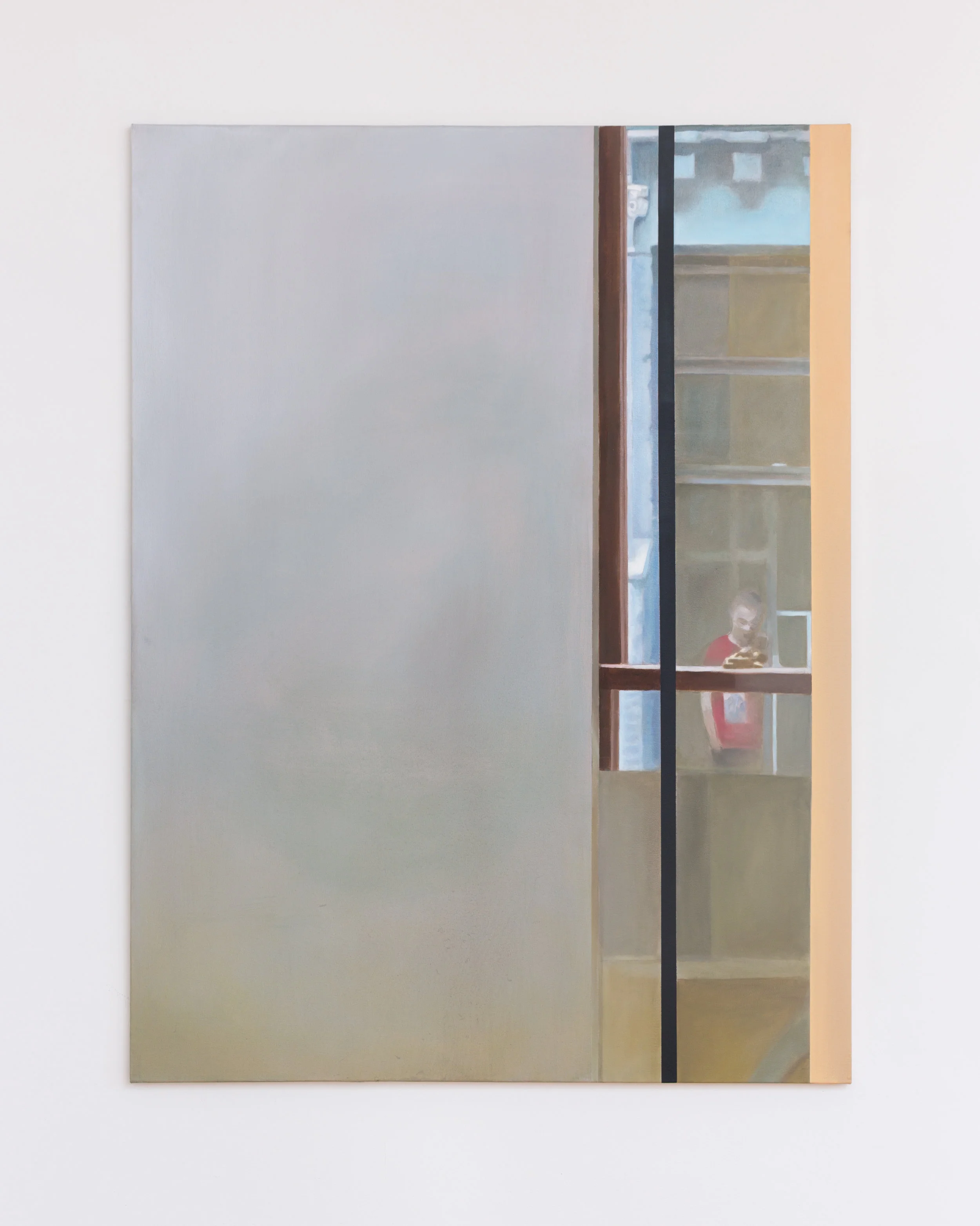 Zip 1, acrylic and oil on canvas, 40"x 53" 2018