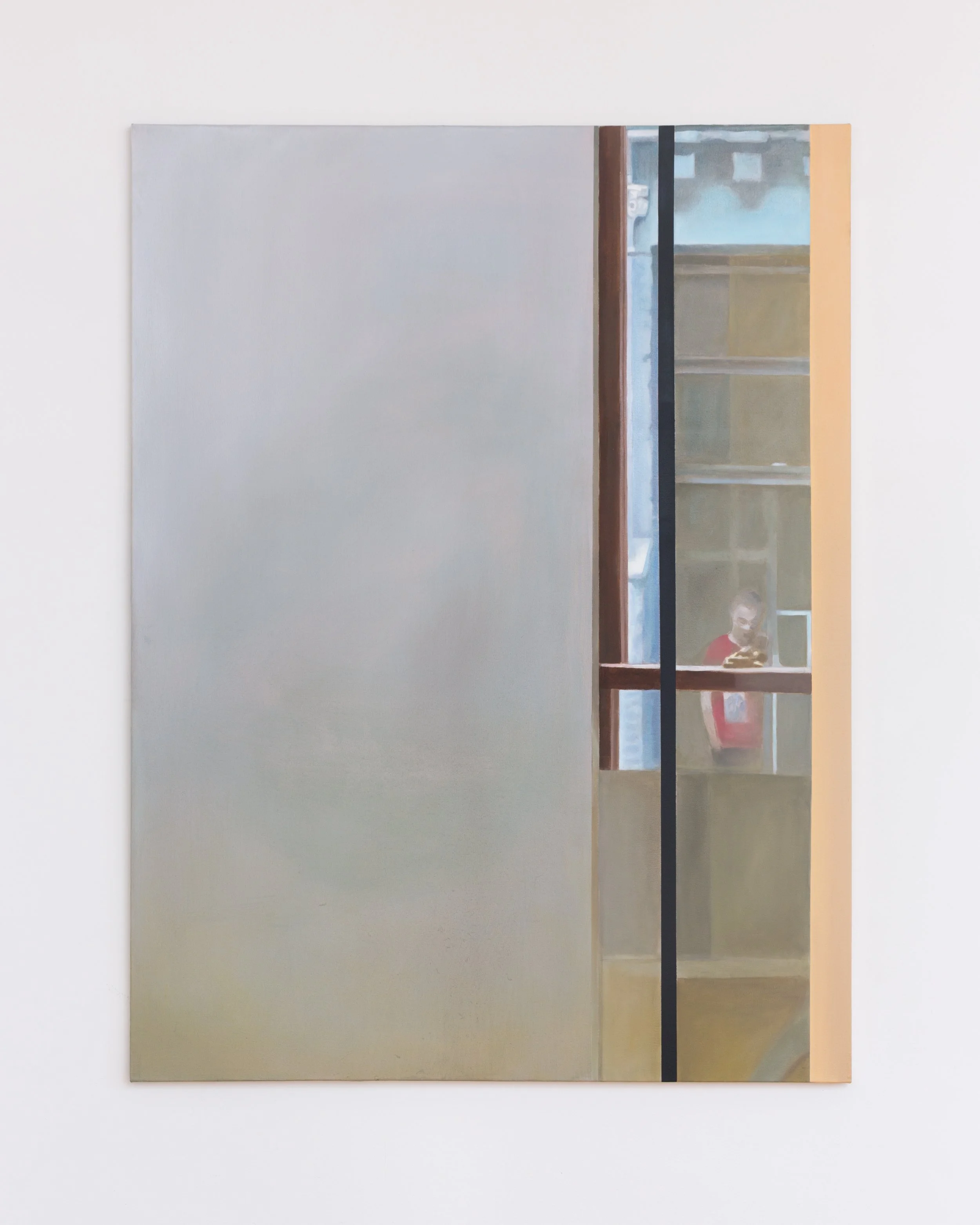 ZIP 1, 2018, Oil and acrylic on canvas, 53" x 40" 