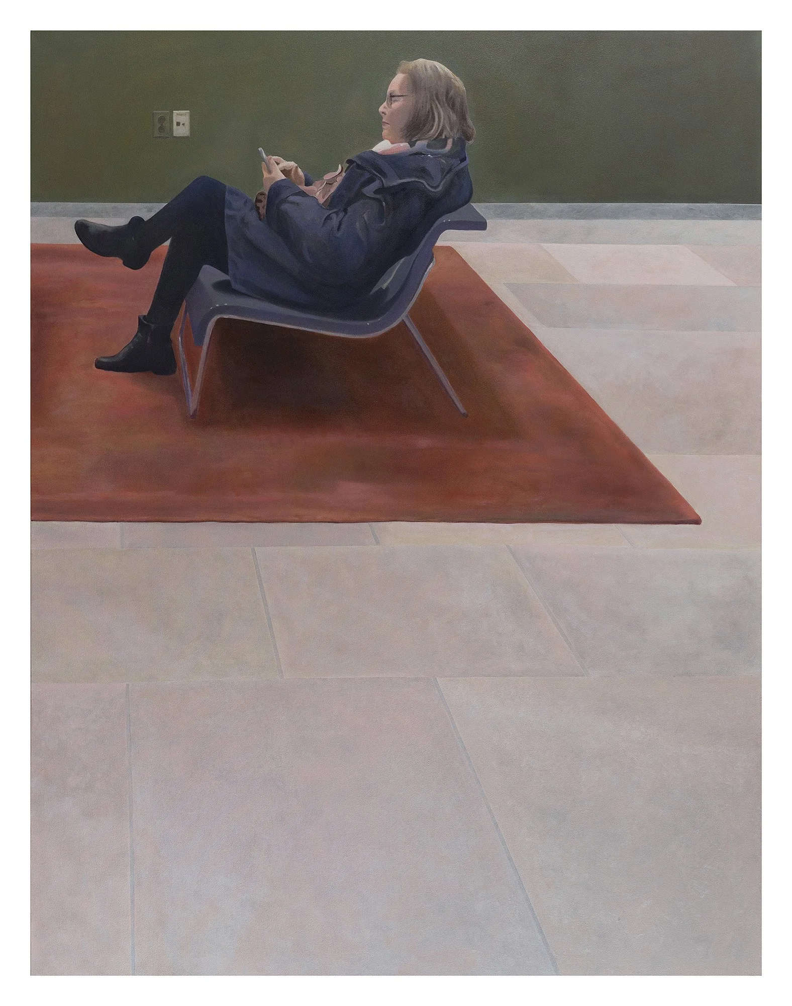Untitled, 2019, Oil on canvas, 74" x 57" 