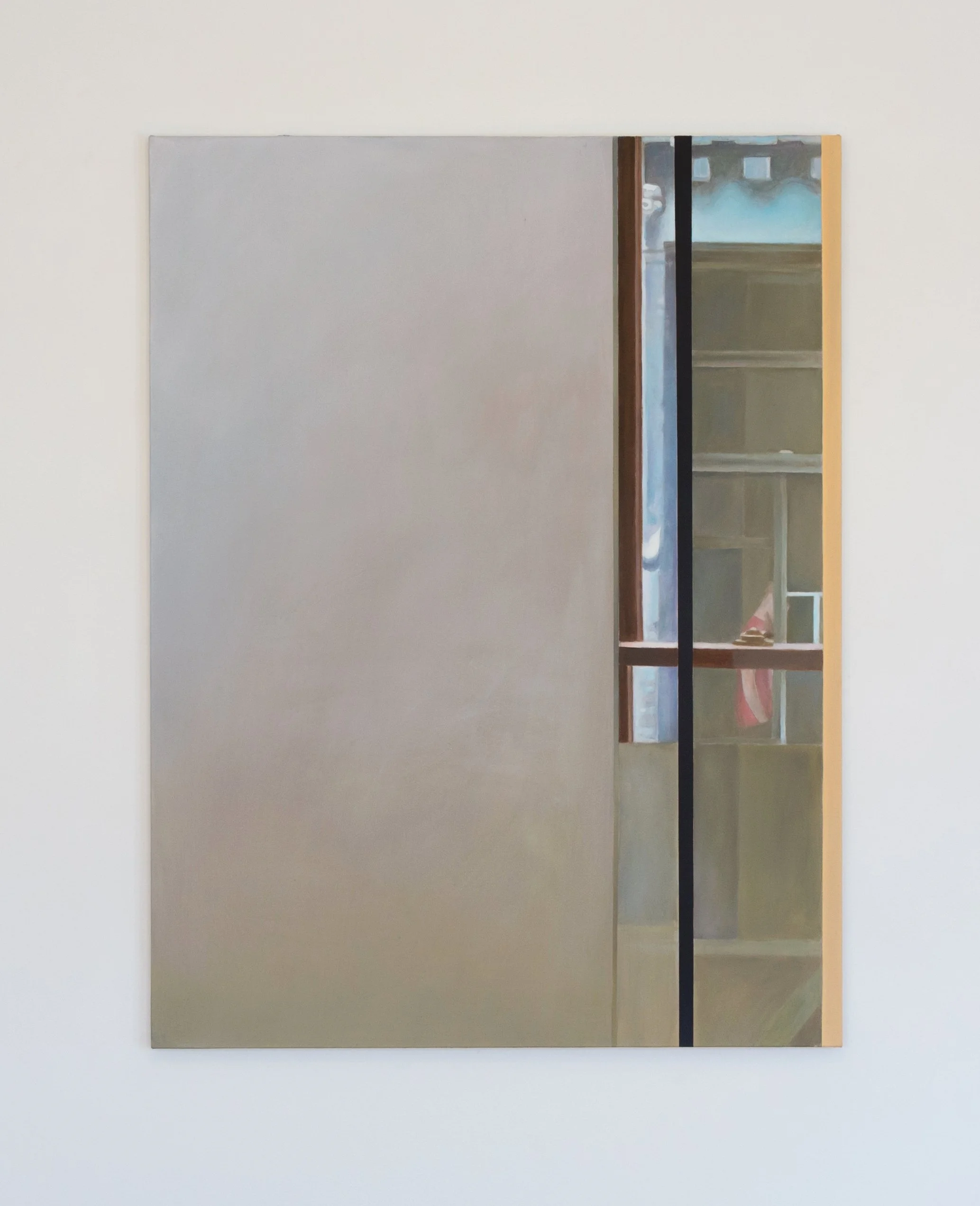 ZIP 2, 2018, Oil and acrylic on canvas, 53" x 40" 