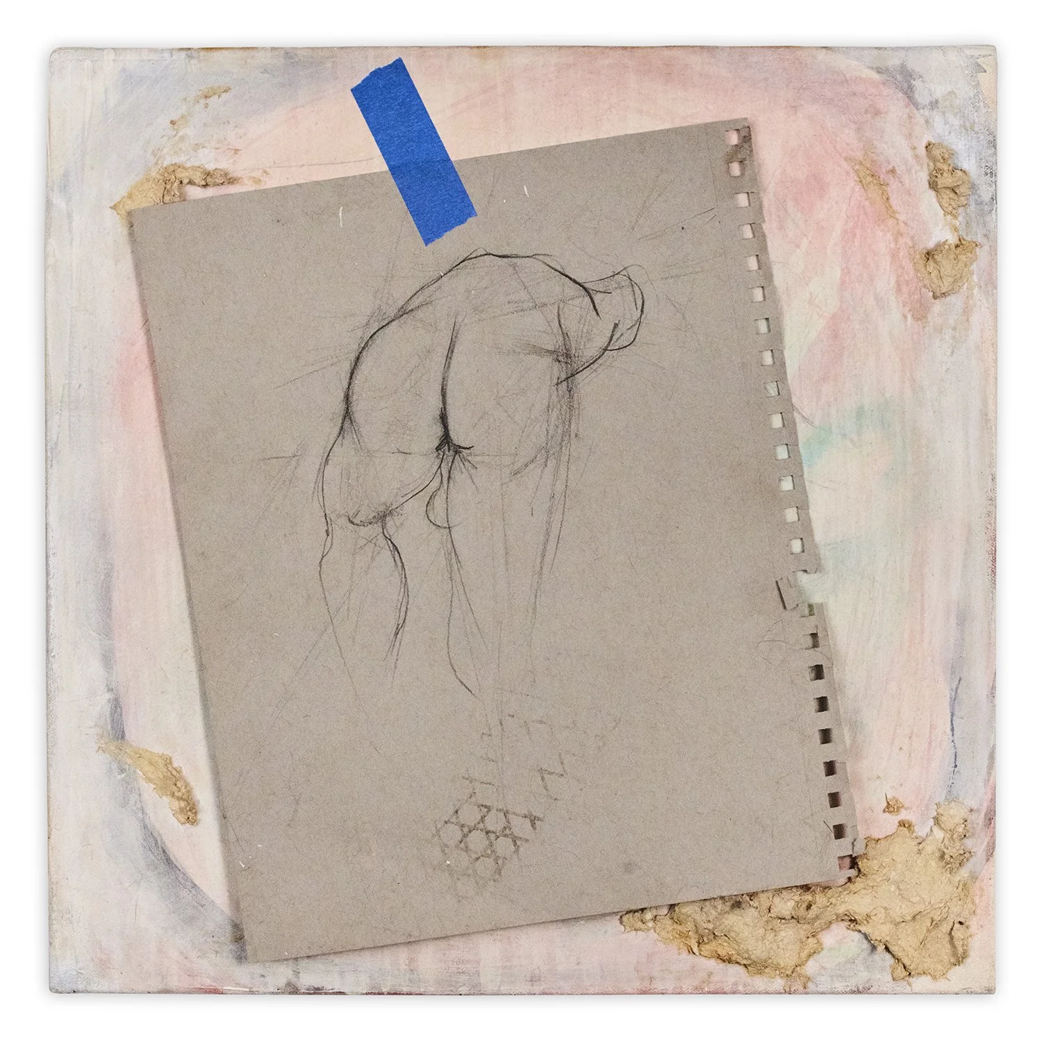 Untitled, 2016, Mixed media, 15" x 15" 