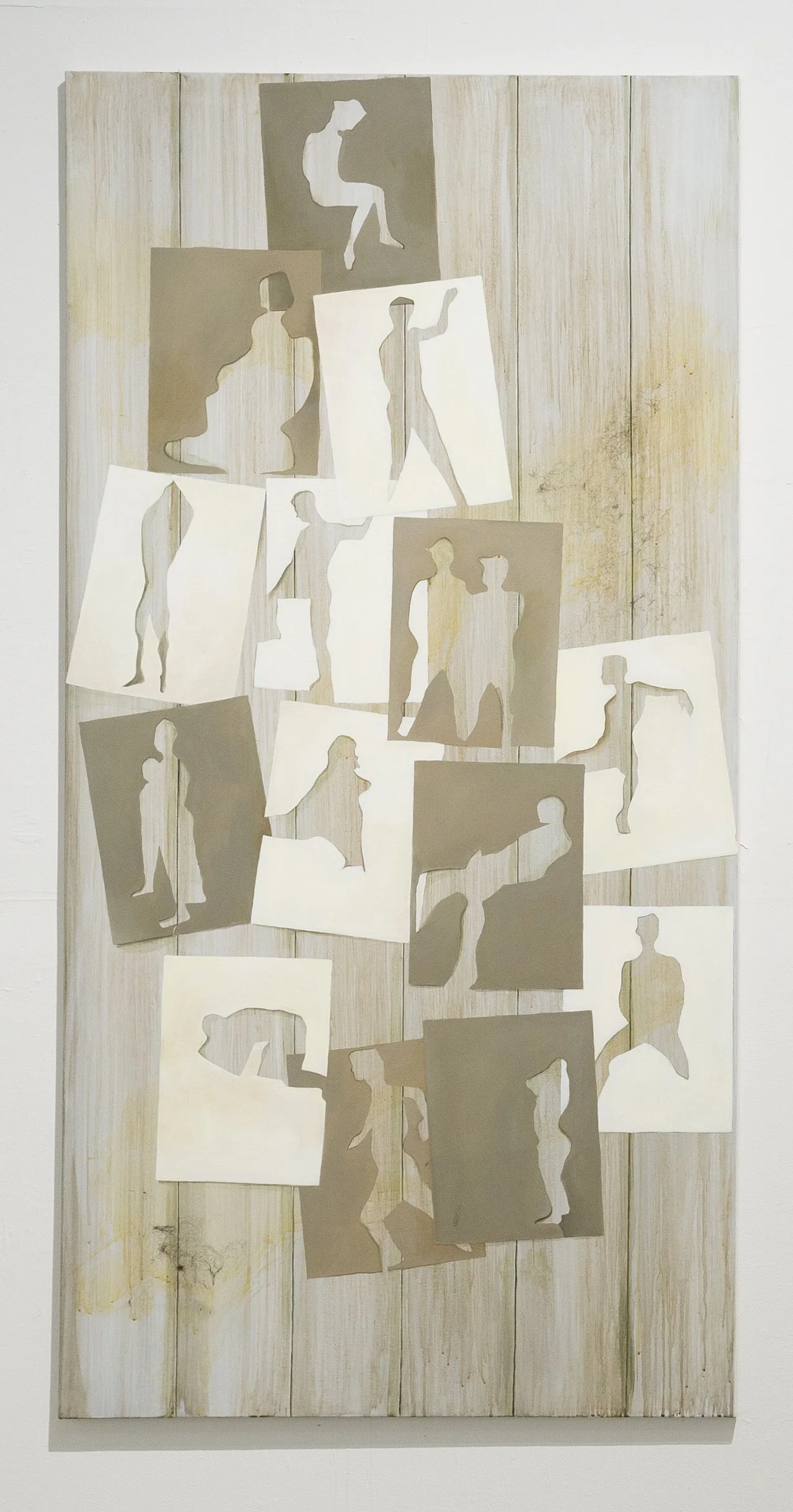 Untitled, 2016, Oil and acrylic on canvas, 36" x 72" 