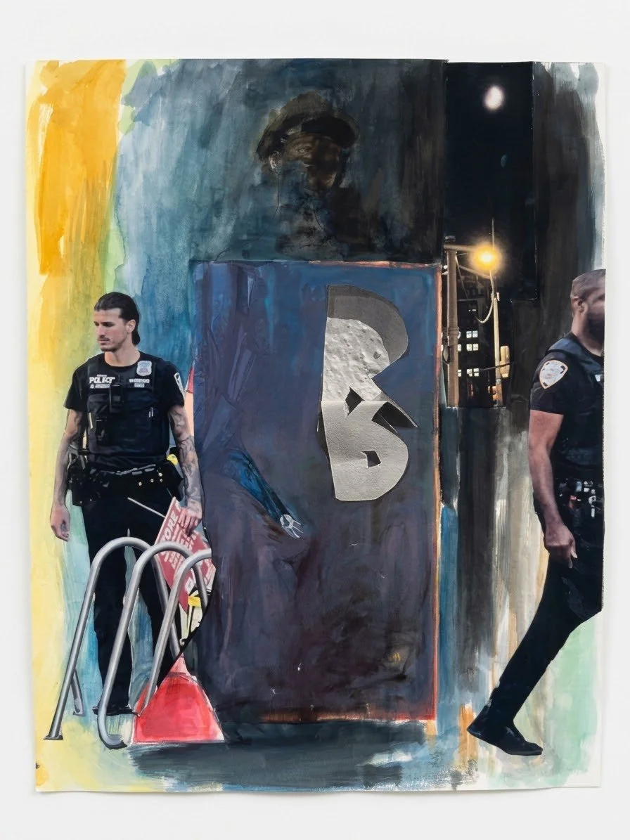  Counterfeit, 11 x 14 inches, mixed media, 2024 