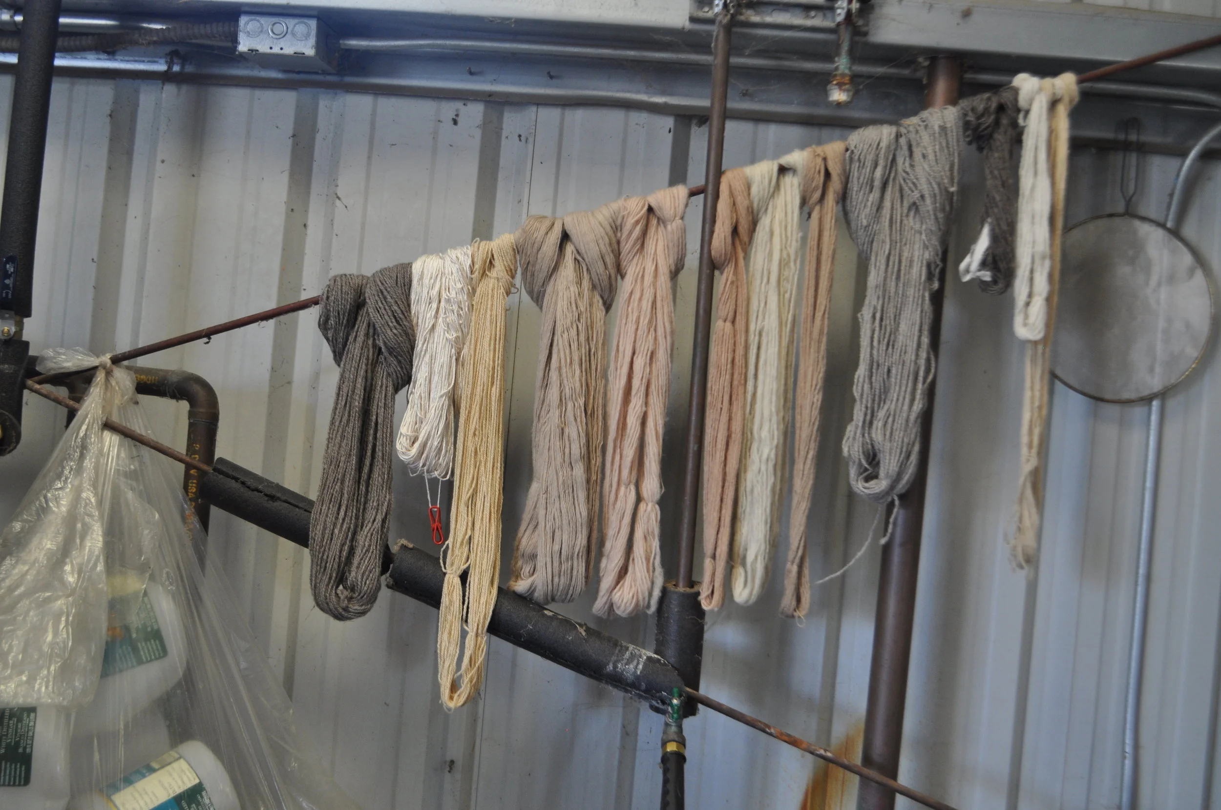 Farm yarns at Valley Oak Wool Mill