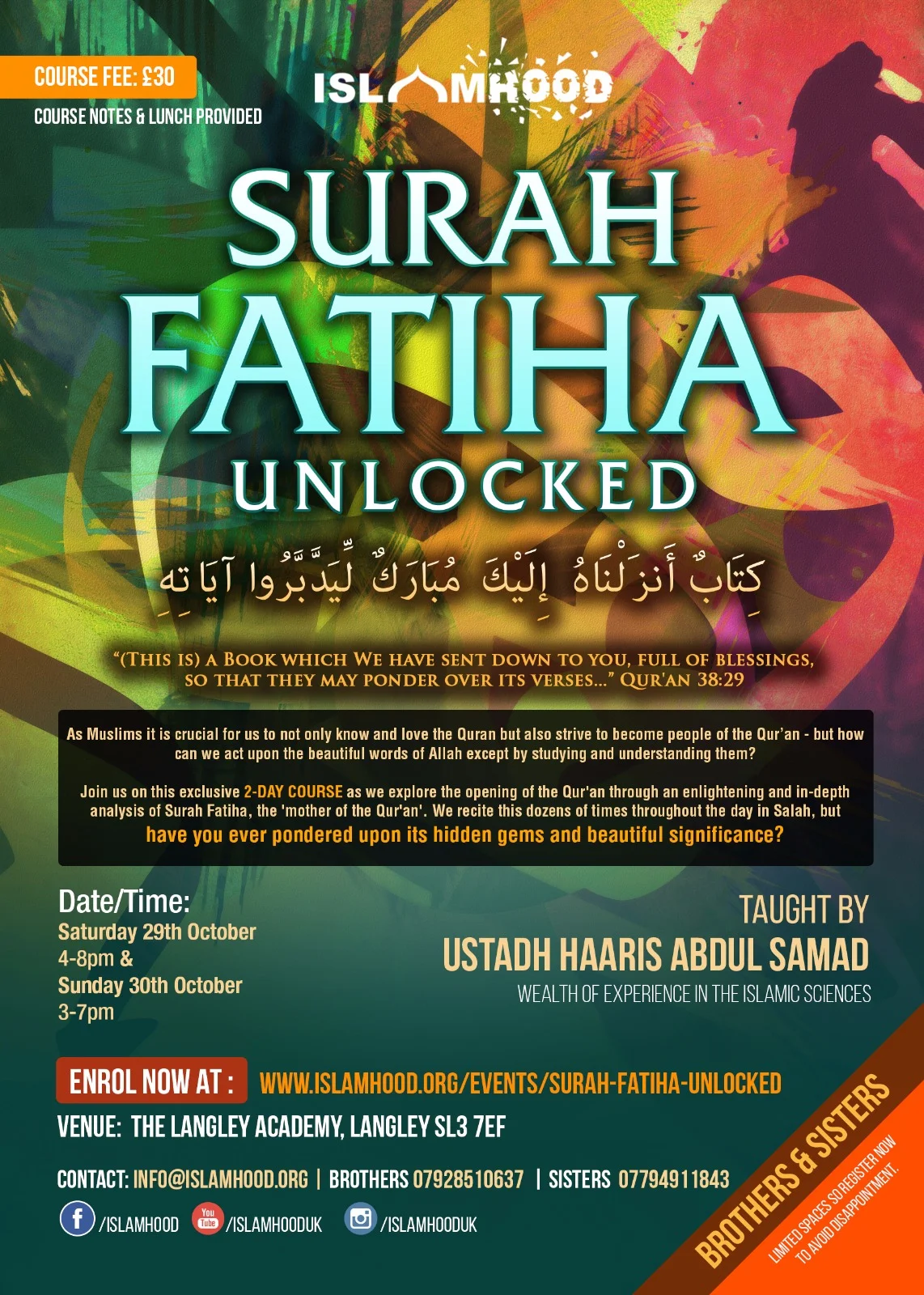 Surah Fatiha Unlocked: 2 Day Course