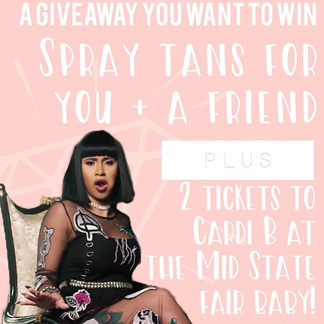 ✨G I V E A W A Y✨
OKURRRRRR 💁🏽&zwj;♀️
Win a spray tan for you and a friend plus 2 tickets to Cardi B this Saturday 🙌🏾
Tickets are floor seats 💖
✨RULES must be followed -Follow @ladylikespraytans
-Like this post!
-Tag one babe per comment. More c