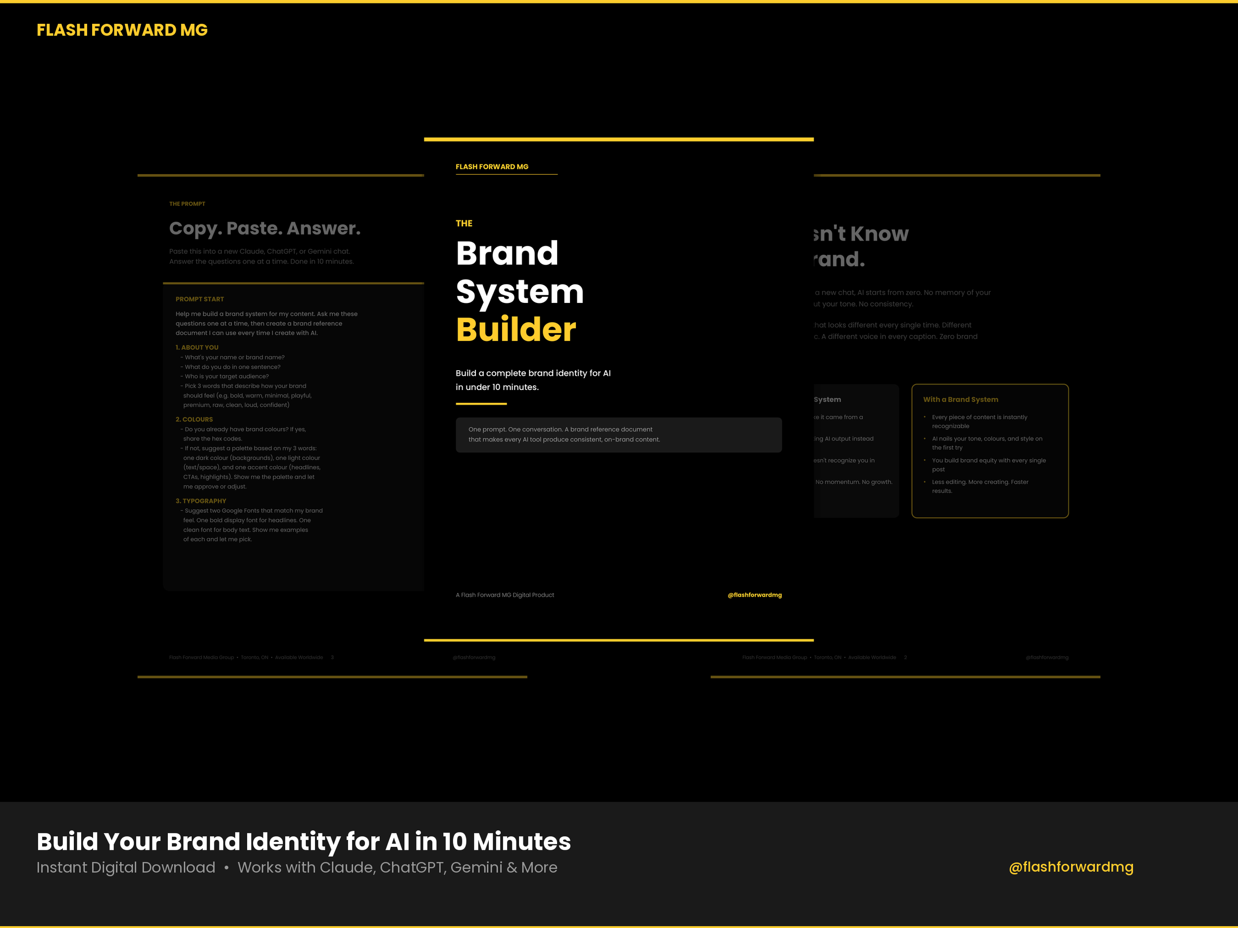 Brand System Builder, Identity Guide, Content Creator Kit