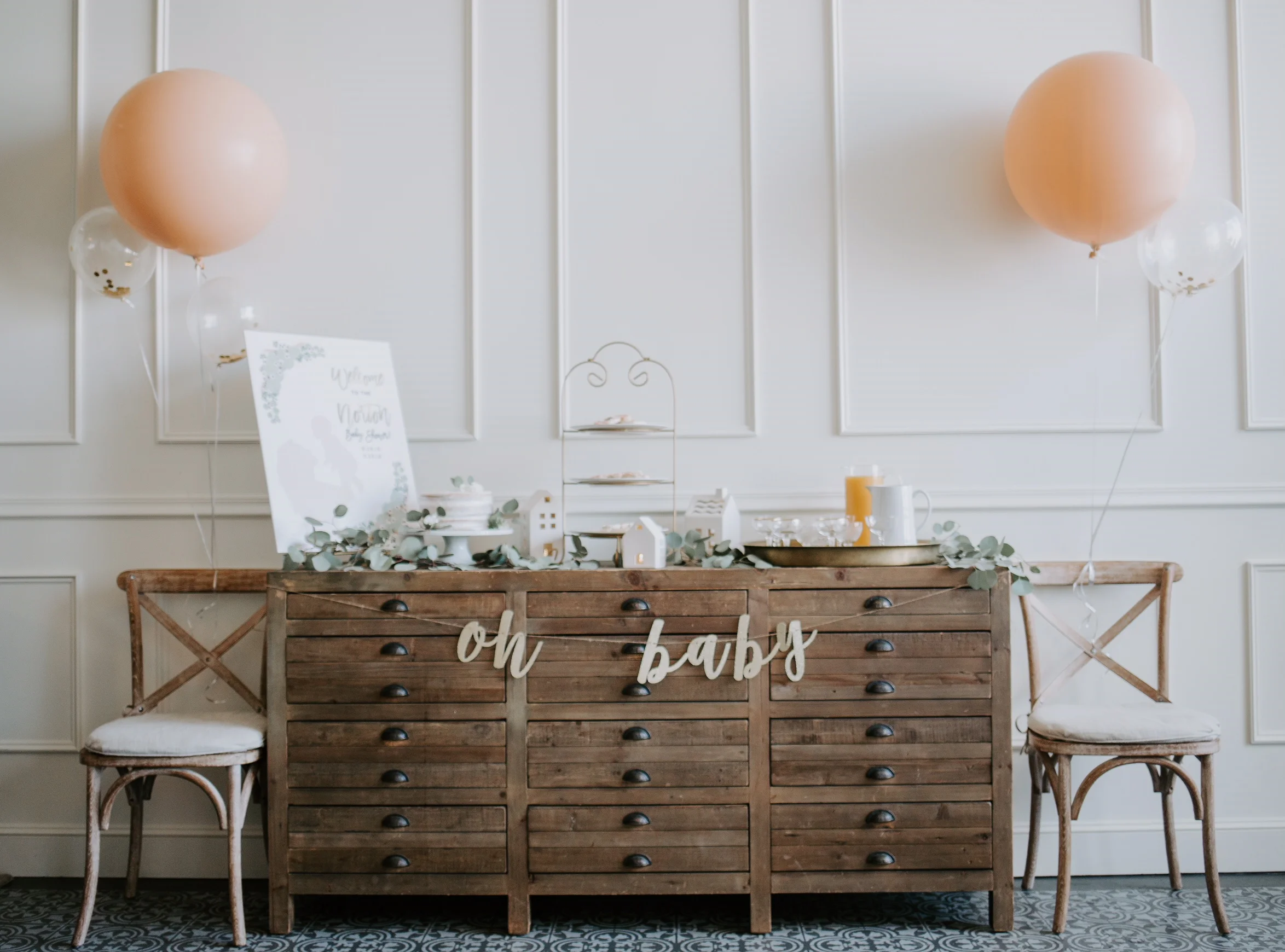 A Rustic Modern Magnolia Themed Baby Shower Party!